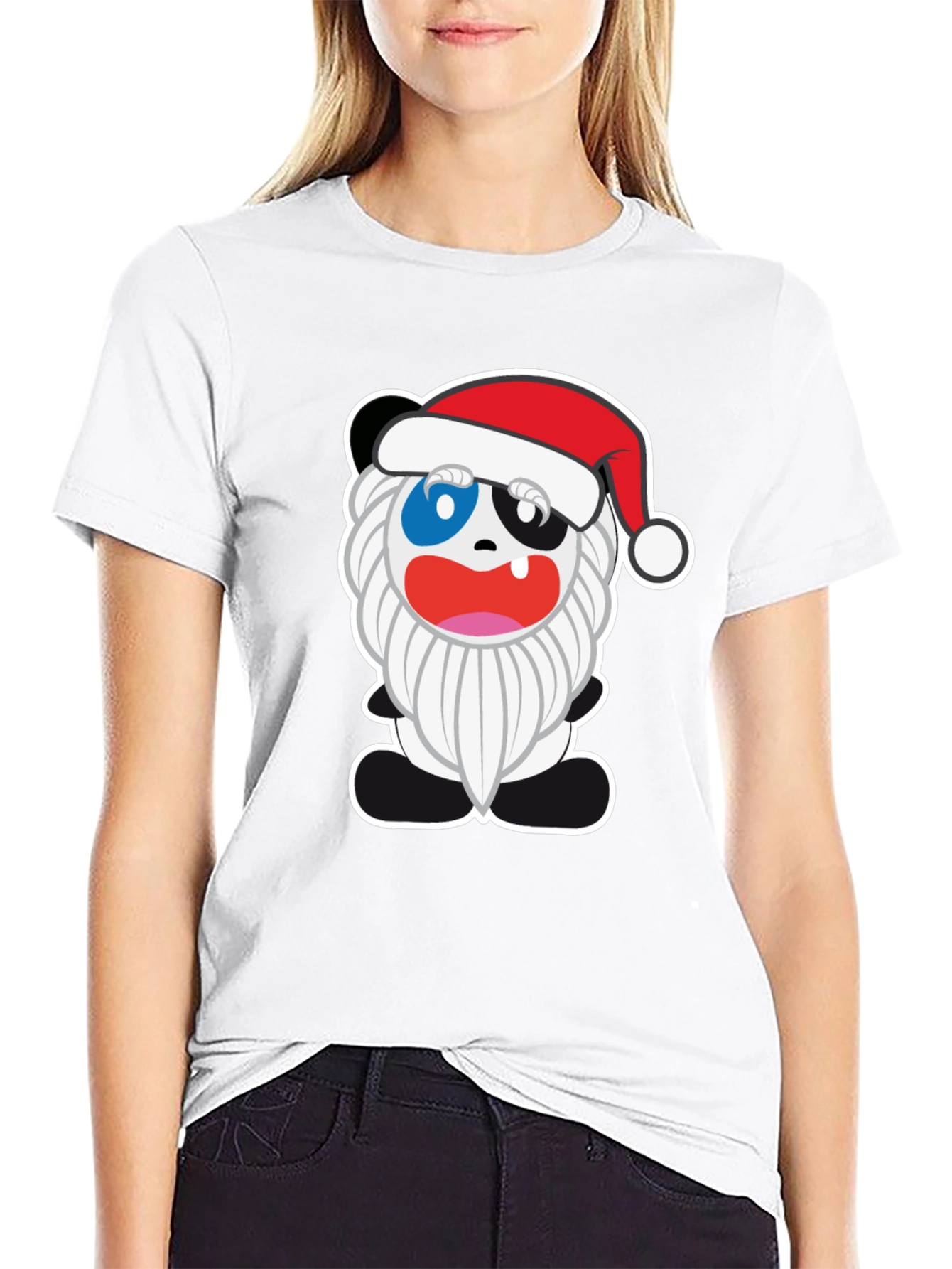 Festive Panda Christmas T-Shirt