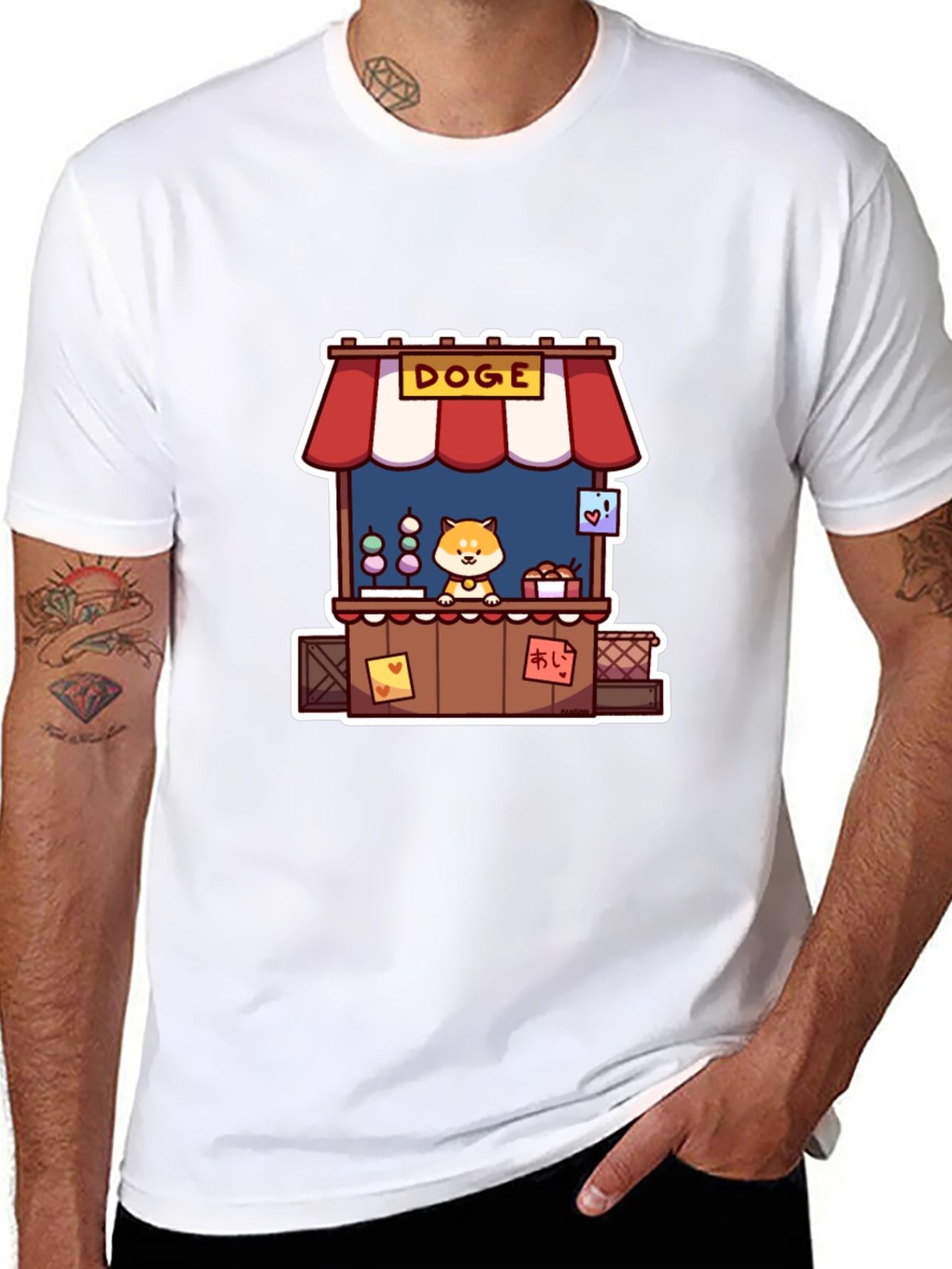 Doge Stand Black T-Shirt