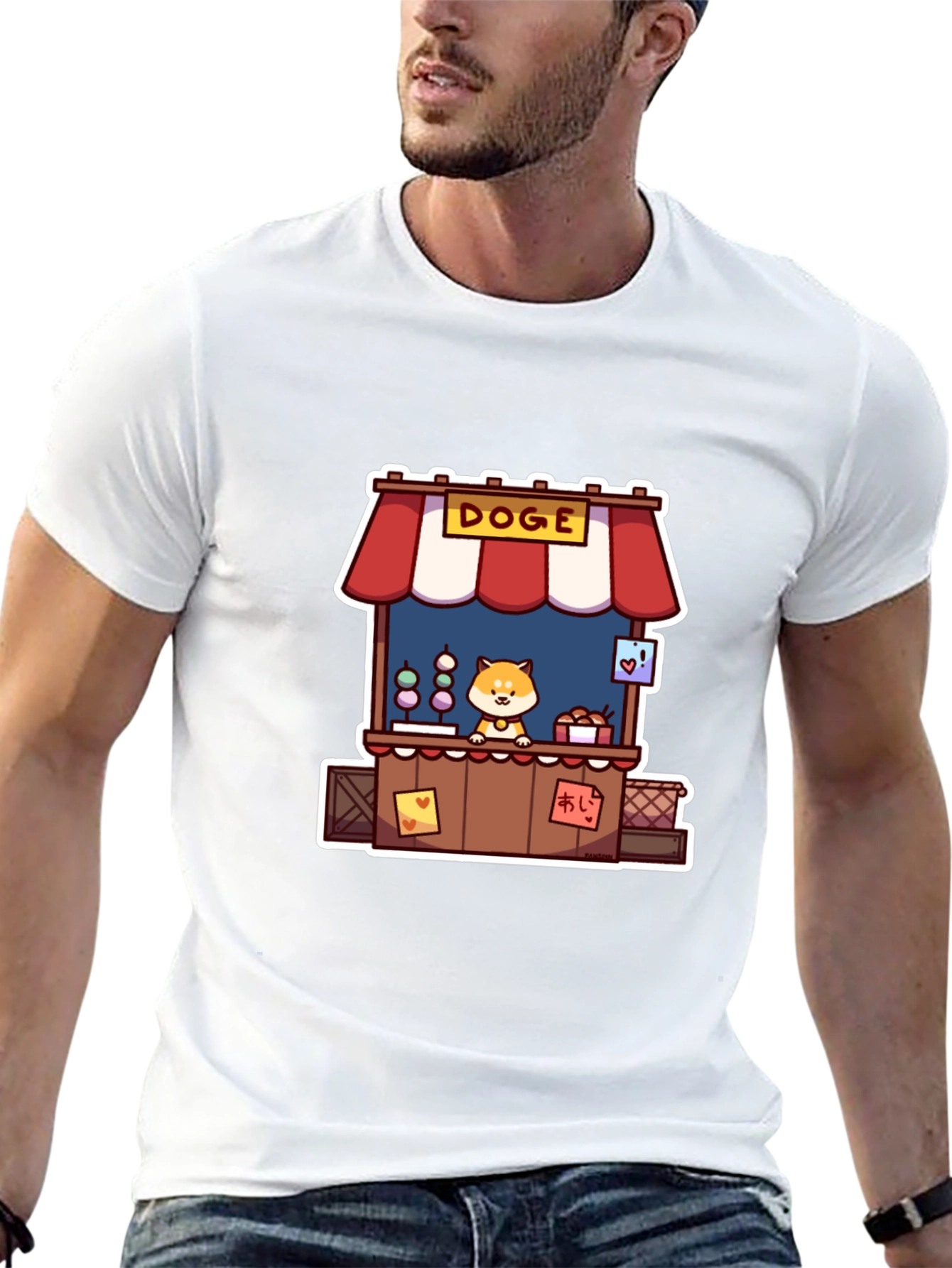 Doge Stand Black T-Shirt