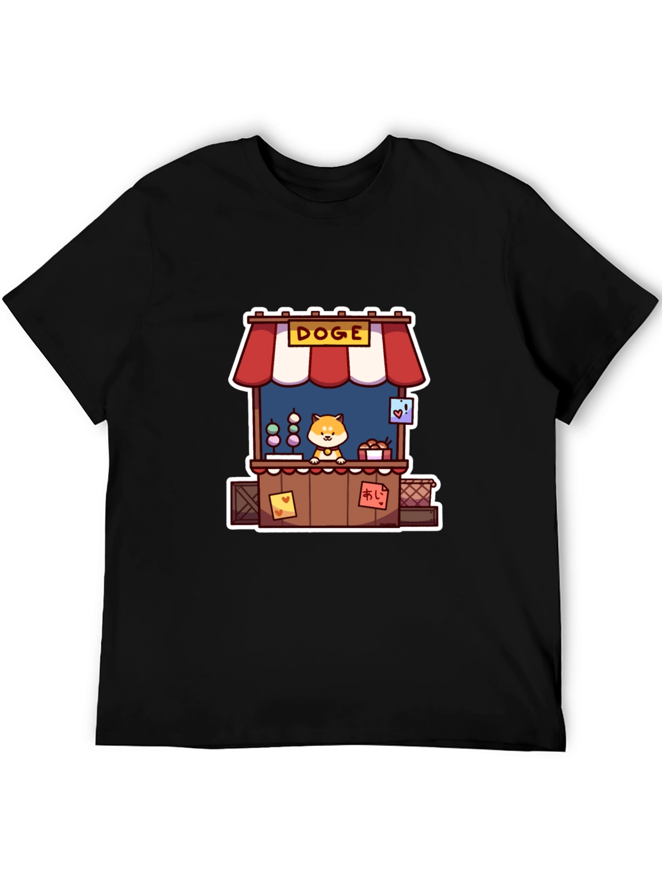Doge Stand Black T-Shirt