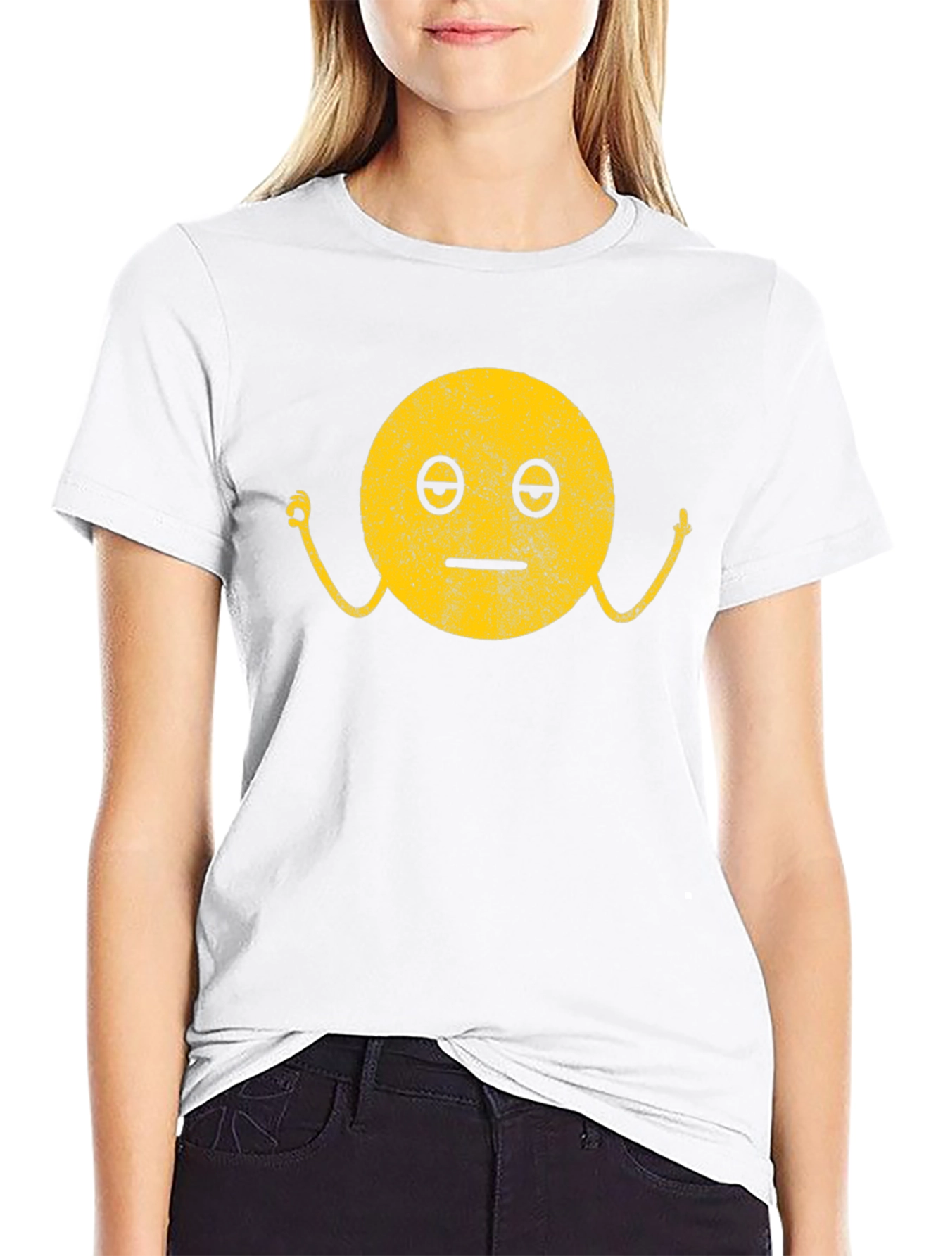 Zen Emoji Black T-Shirt: Find Your Inner Peace