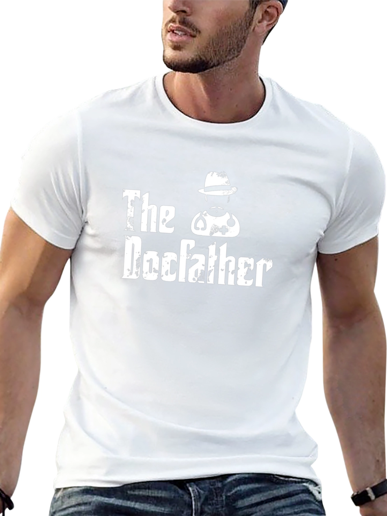 The Docfather Graphic Tee - Black Cotton T-Shirt