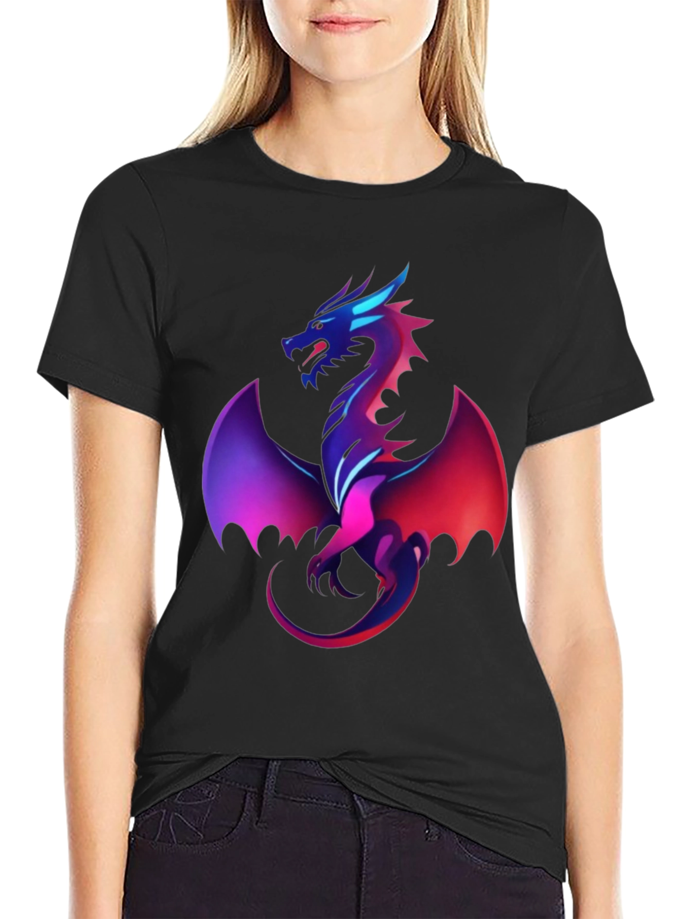 Dragon Graphic Tee - Mens Black T-Shirt