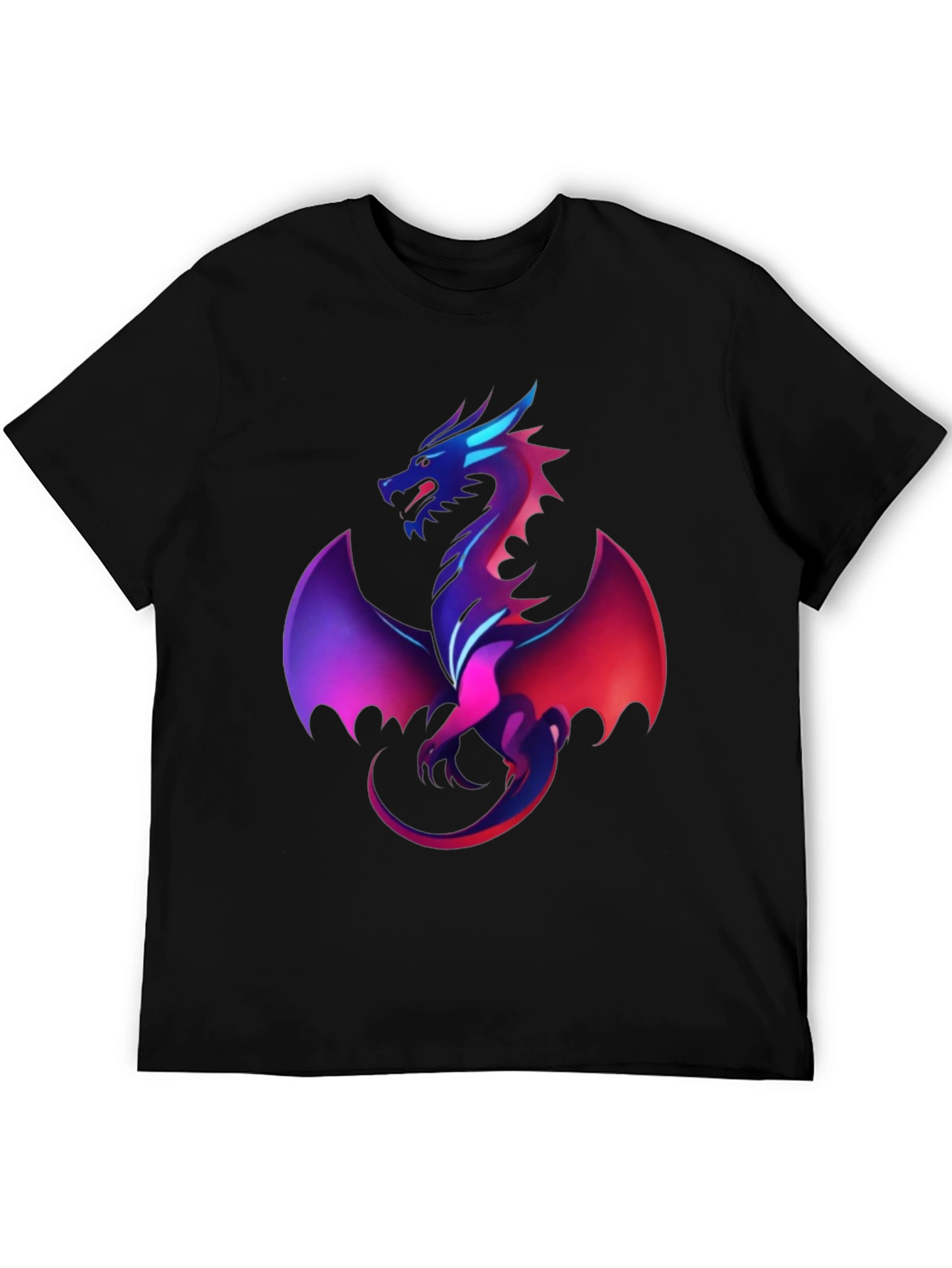 Dragon Graphic Tee - Mens Black T-Shirt