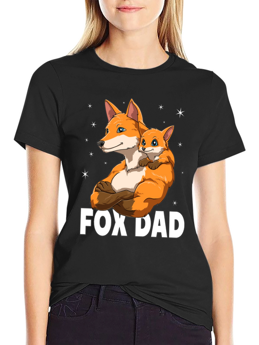 Fox Dad Graphic T-Shirt - Fathers Day Gift