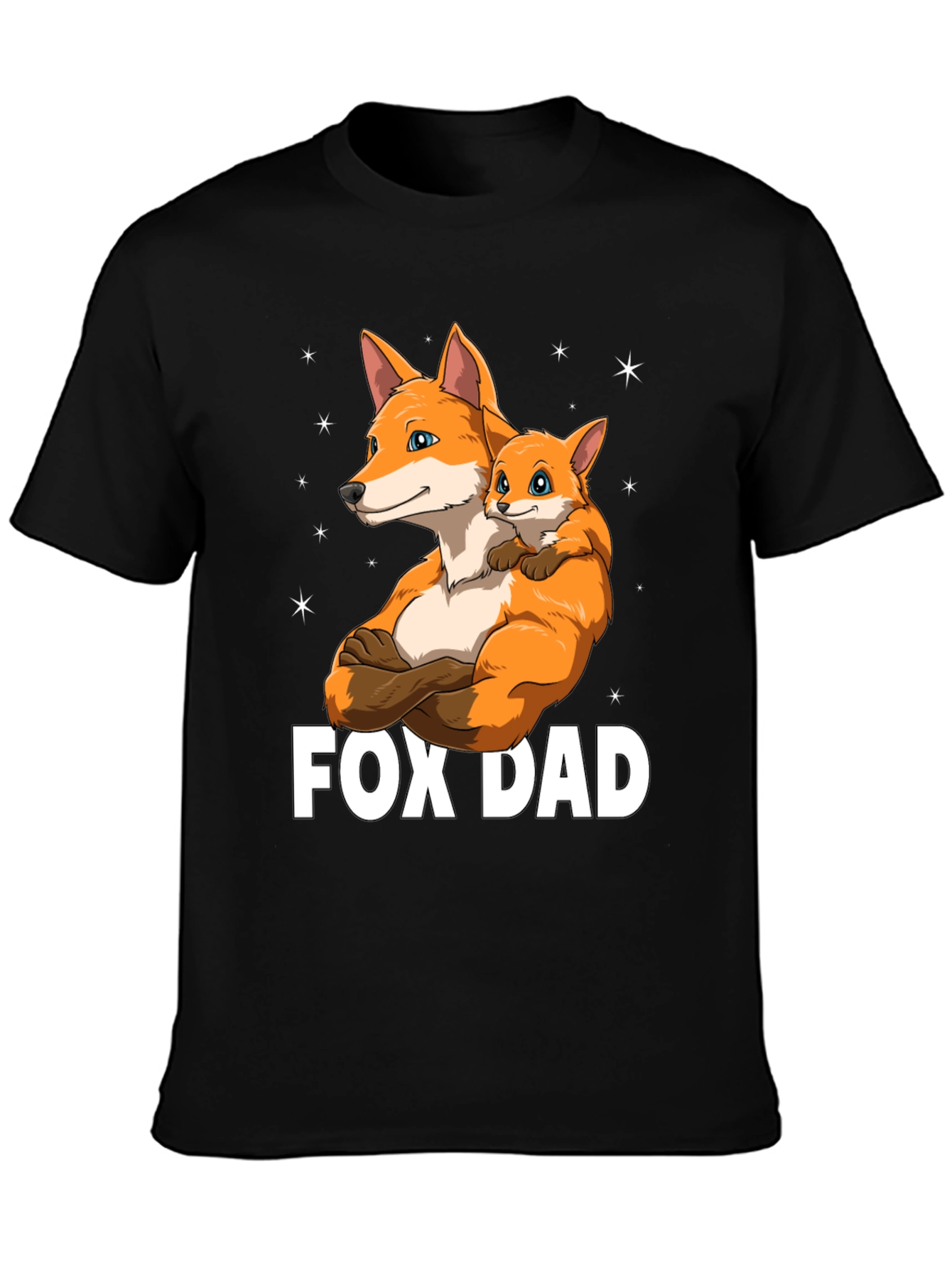 Fox Dad Graphic T-Shirt - Fathers Day Gift