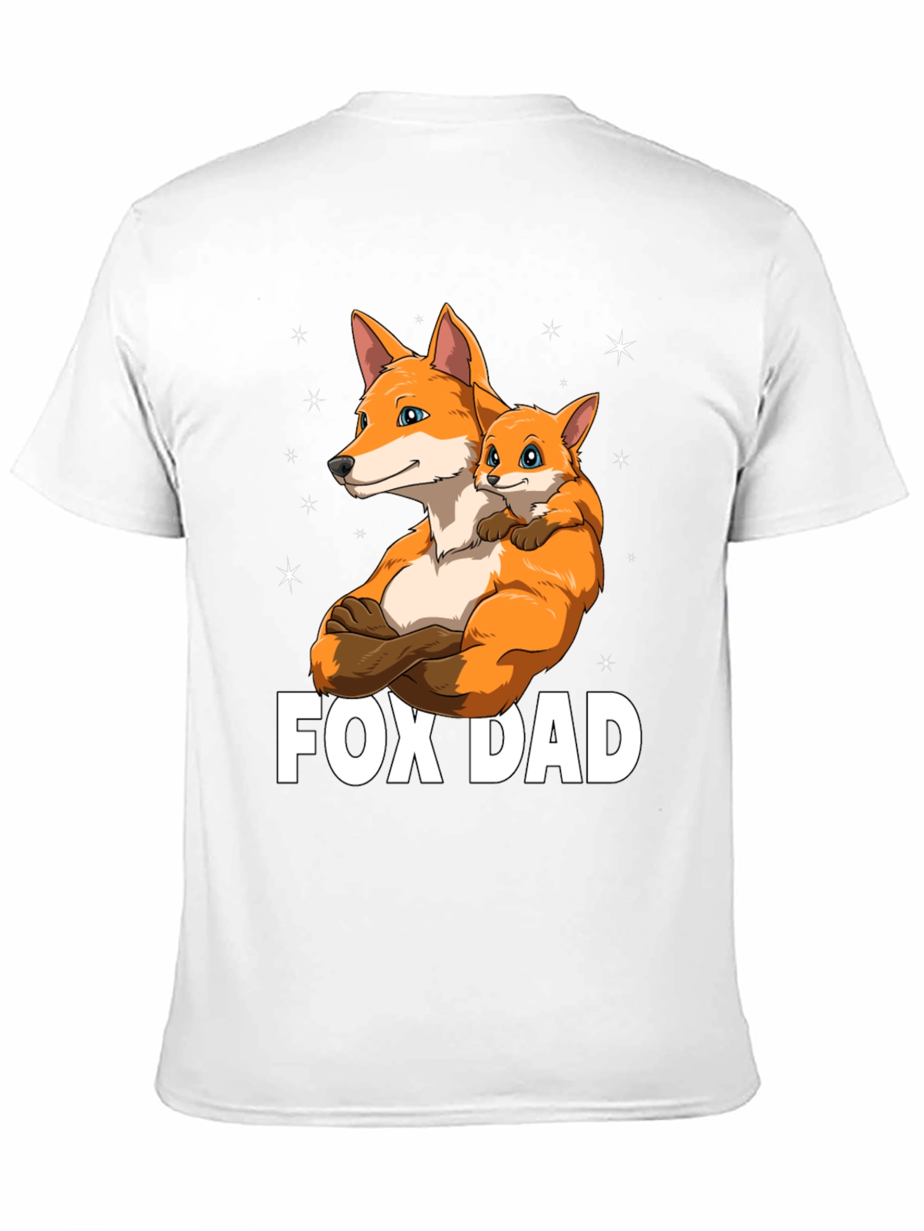 Fox Dad Graphic T-Shirt - Fathers Day Gift