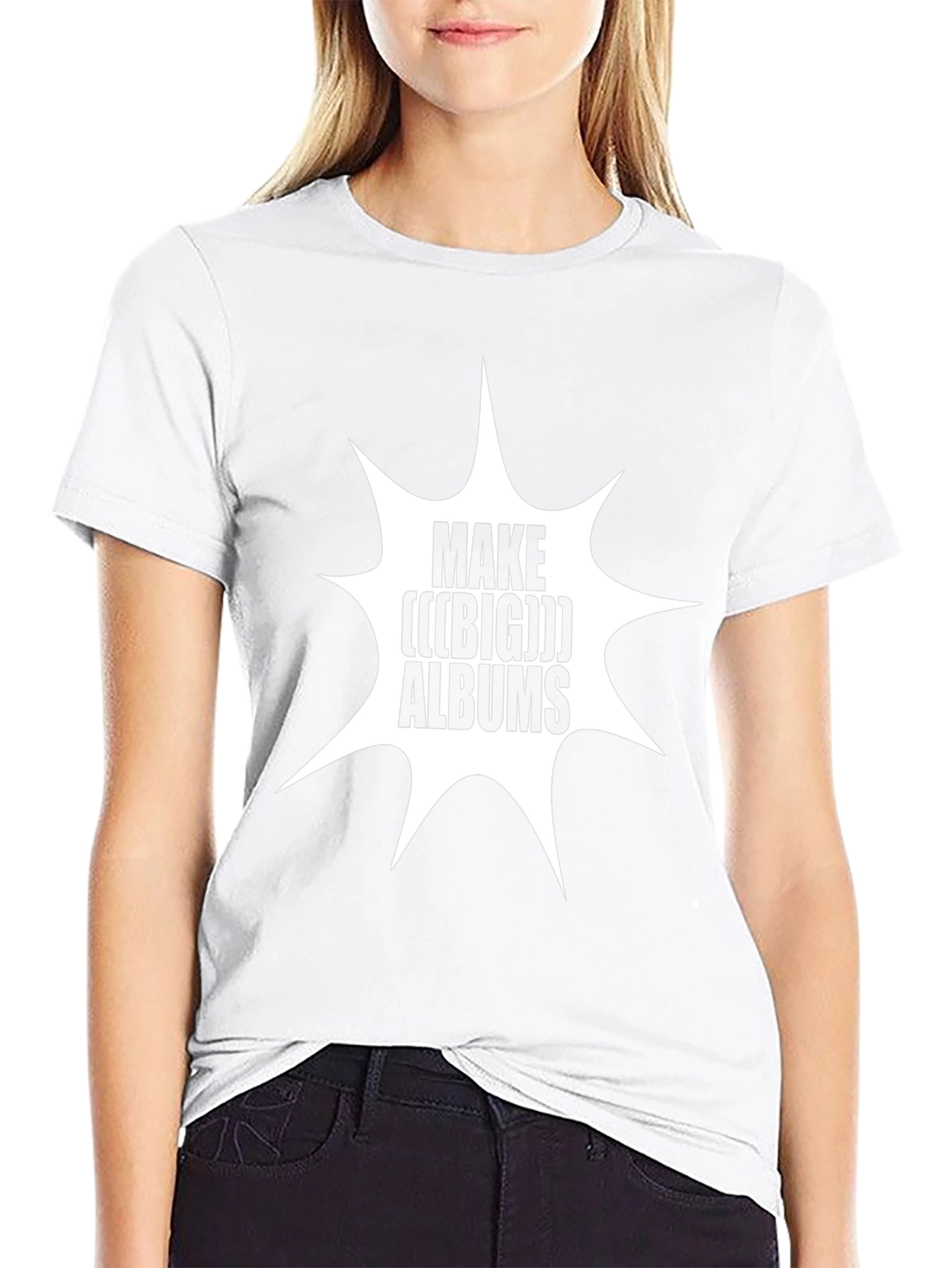 Make (((BIG))) Albums Black Graphic T-Shirt