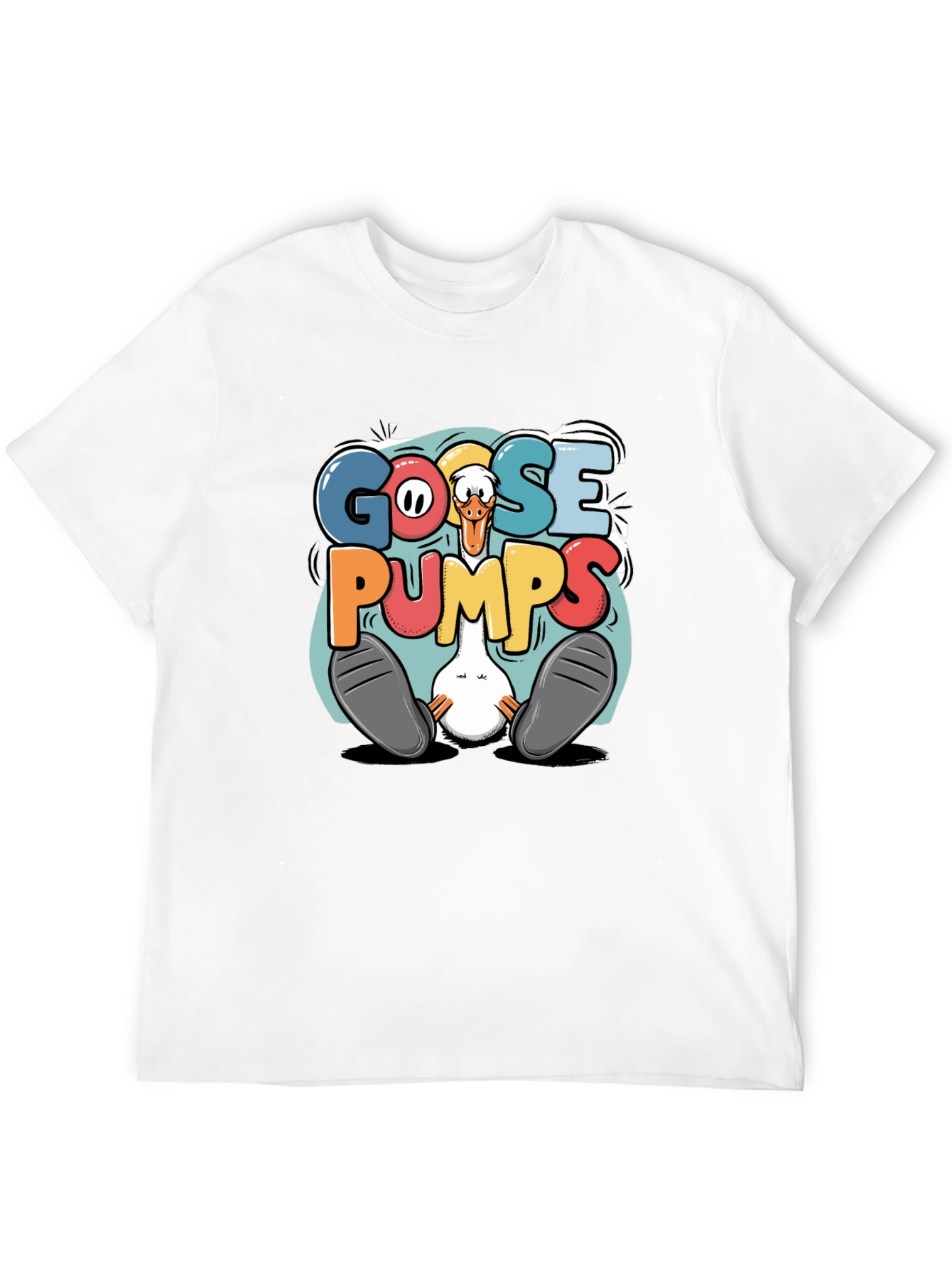 Goosebumps Graphic Tee - Funny Cartoon Goose T-Shirt