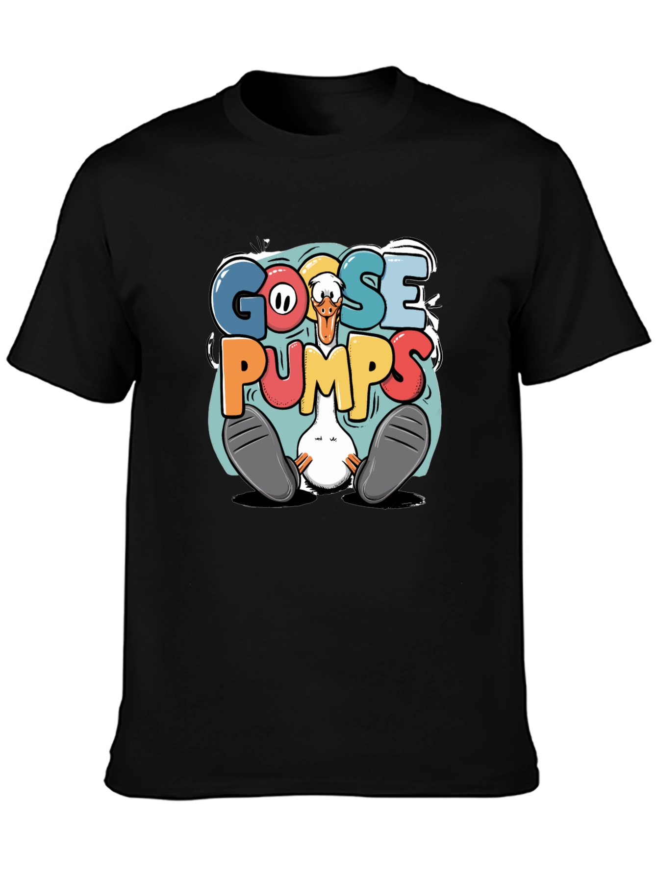 Goosebumps Graphic Tee - Funny Cartoon Goose T-Shirt