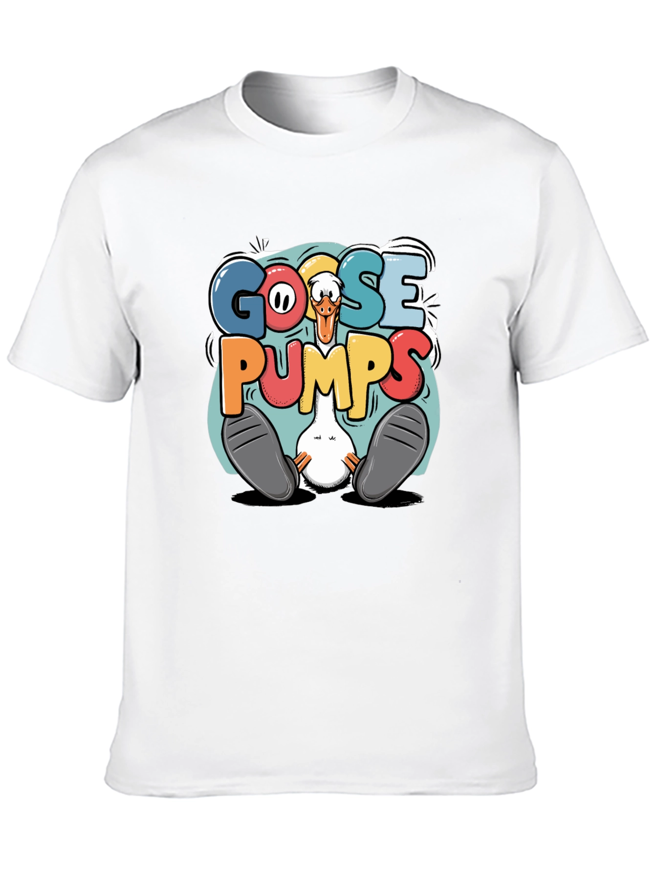 Goosebumps Graphic Tee - Funny Cartoon Goose T-Shirt