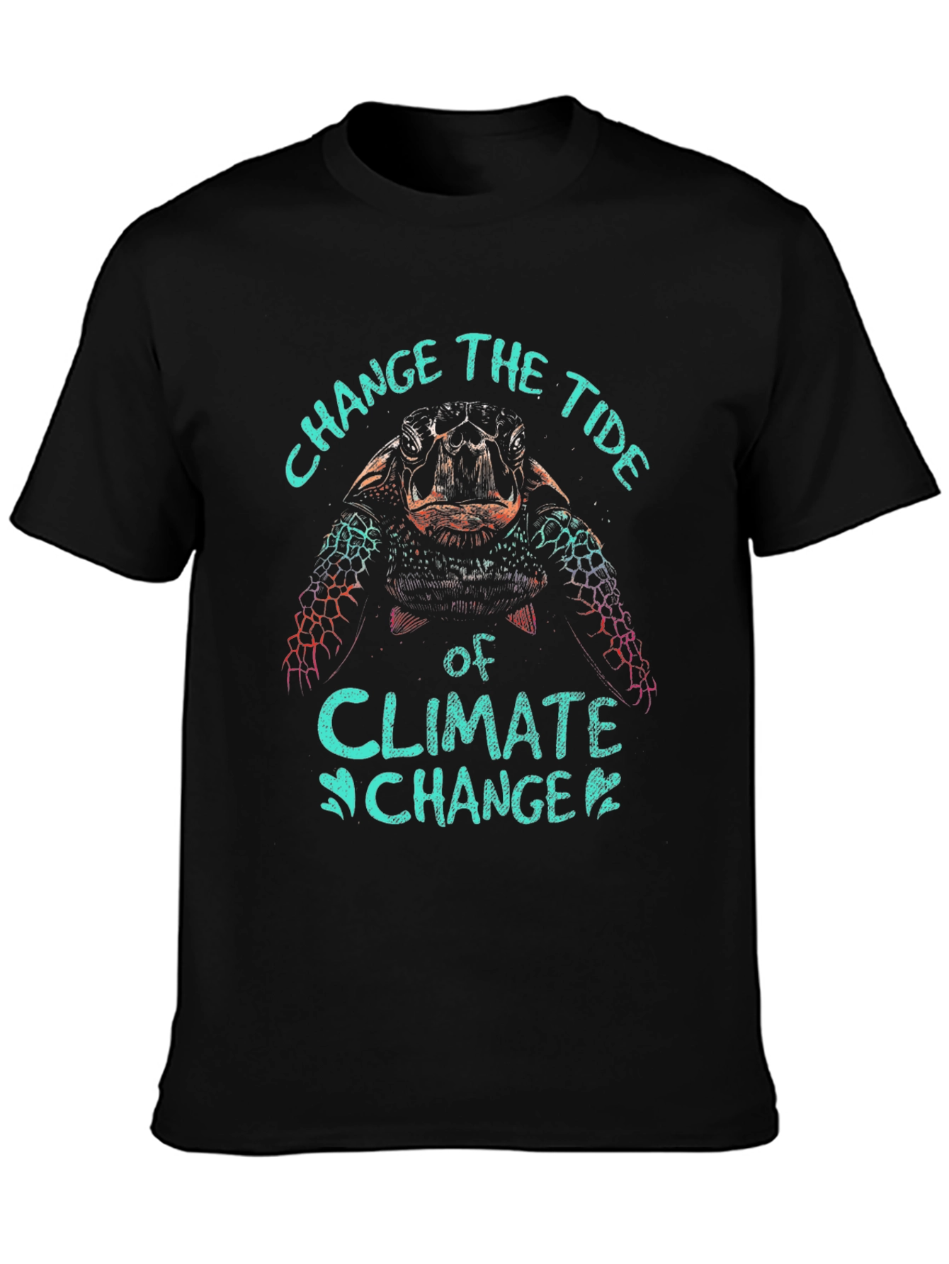 Change the Tide Turtle Graphic T-Shirt