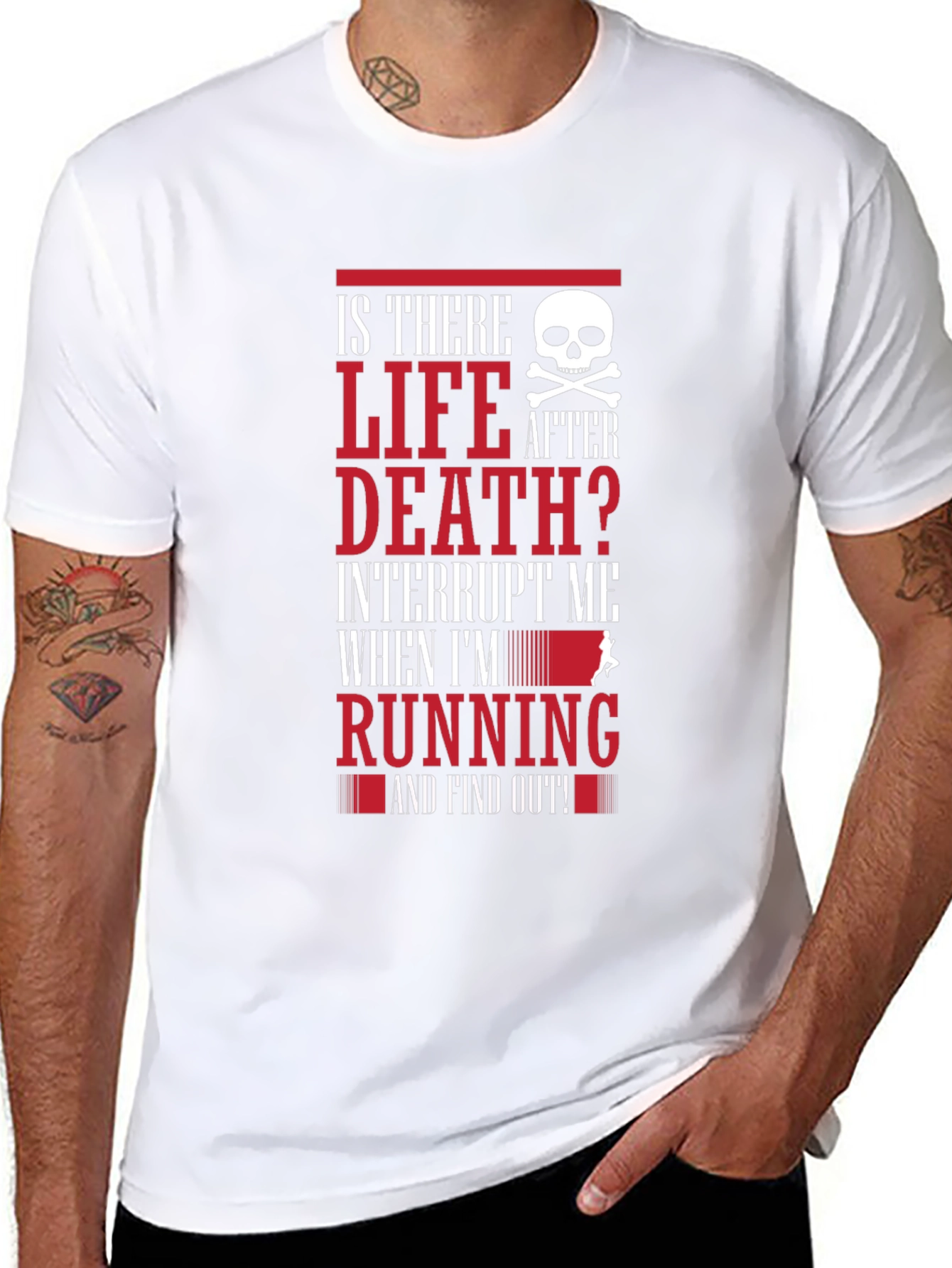 Is There Life After Death Running T-Shirt