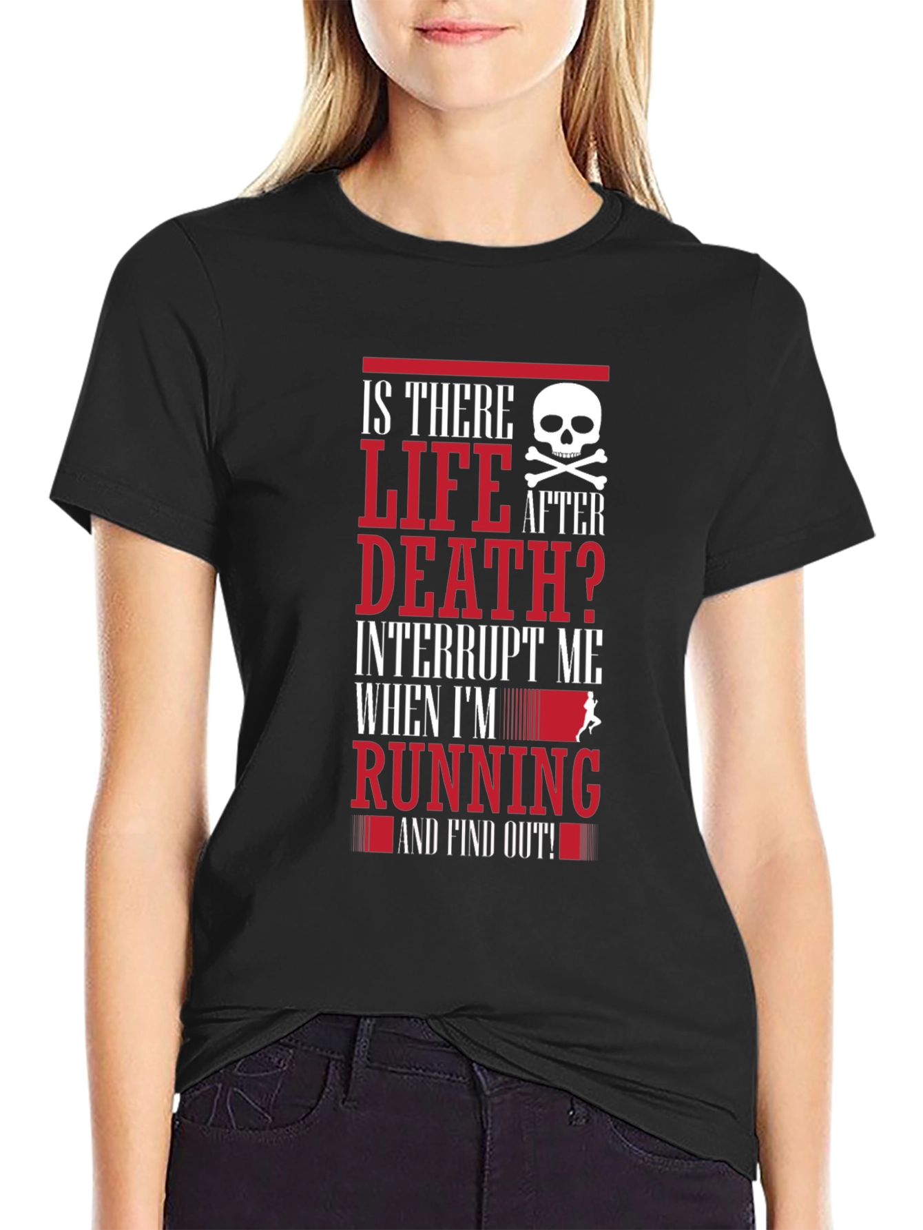 Is There Life After Death Running T-Shirt