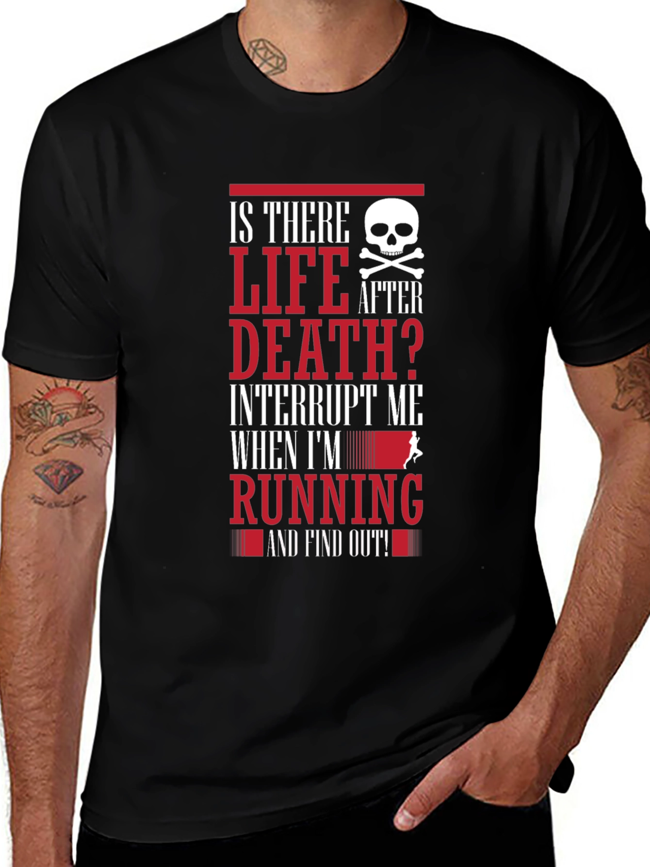 Is There Life After Death Running T-Shirt