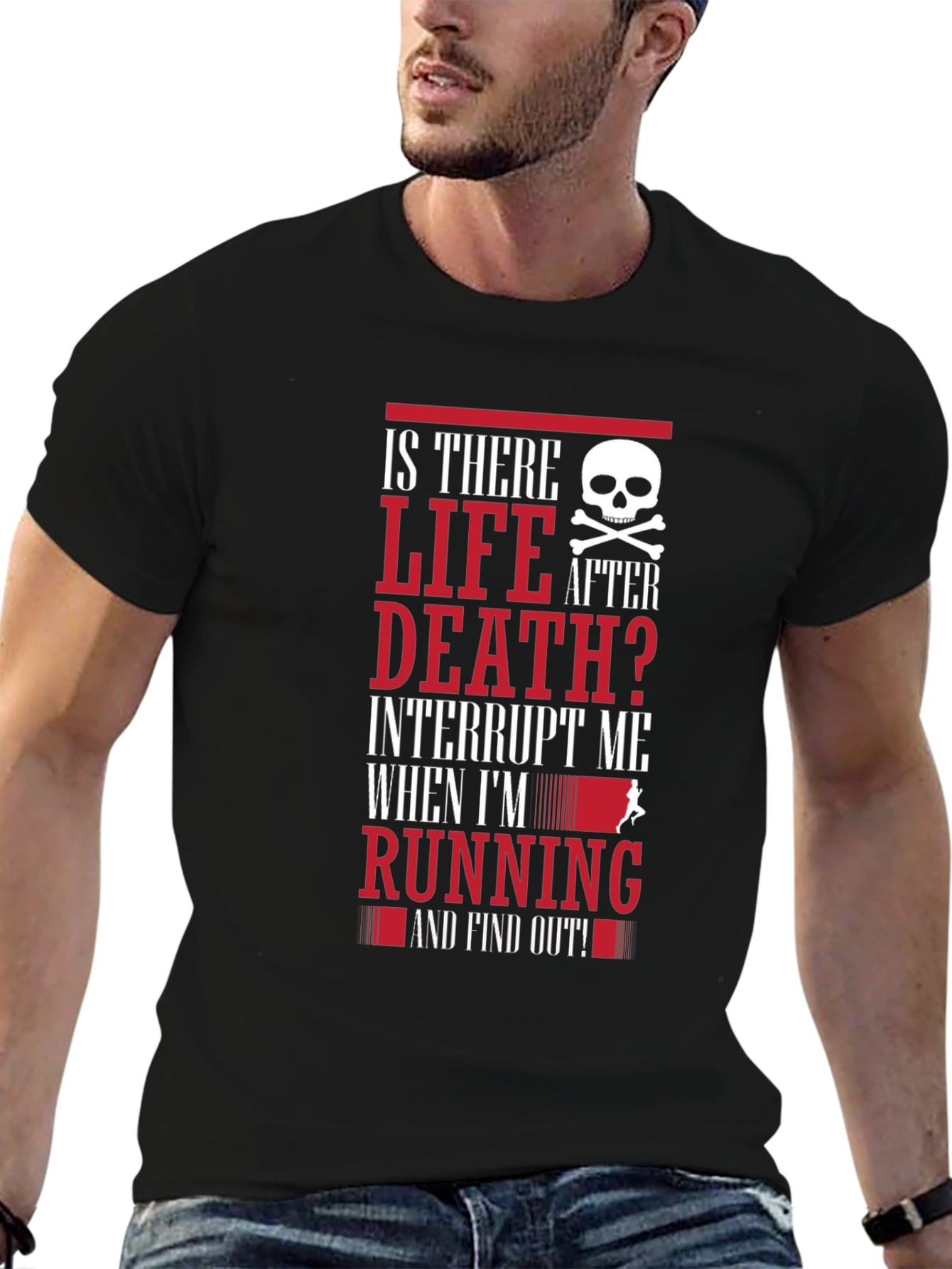 Is There Life After Death Running T-Shirt