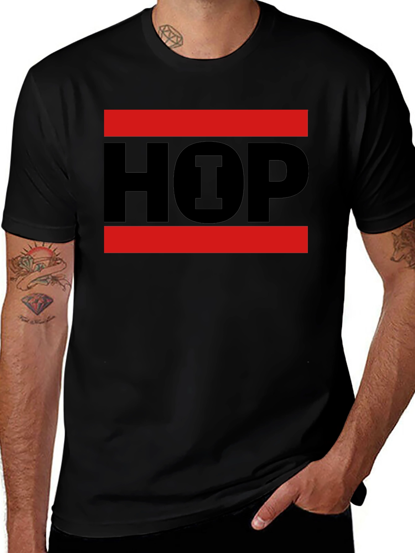 Hip Hop Graphic Black T-Shirt