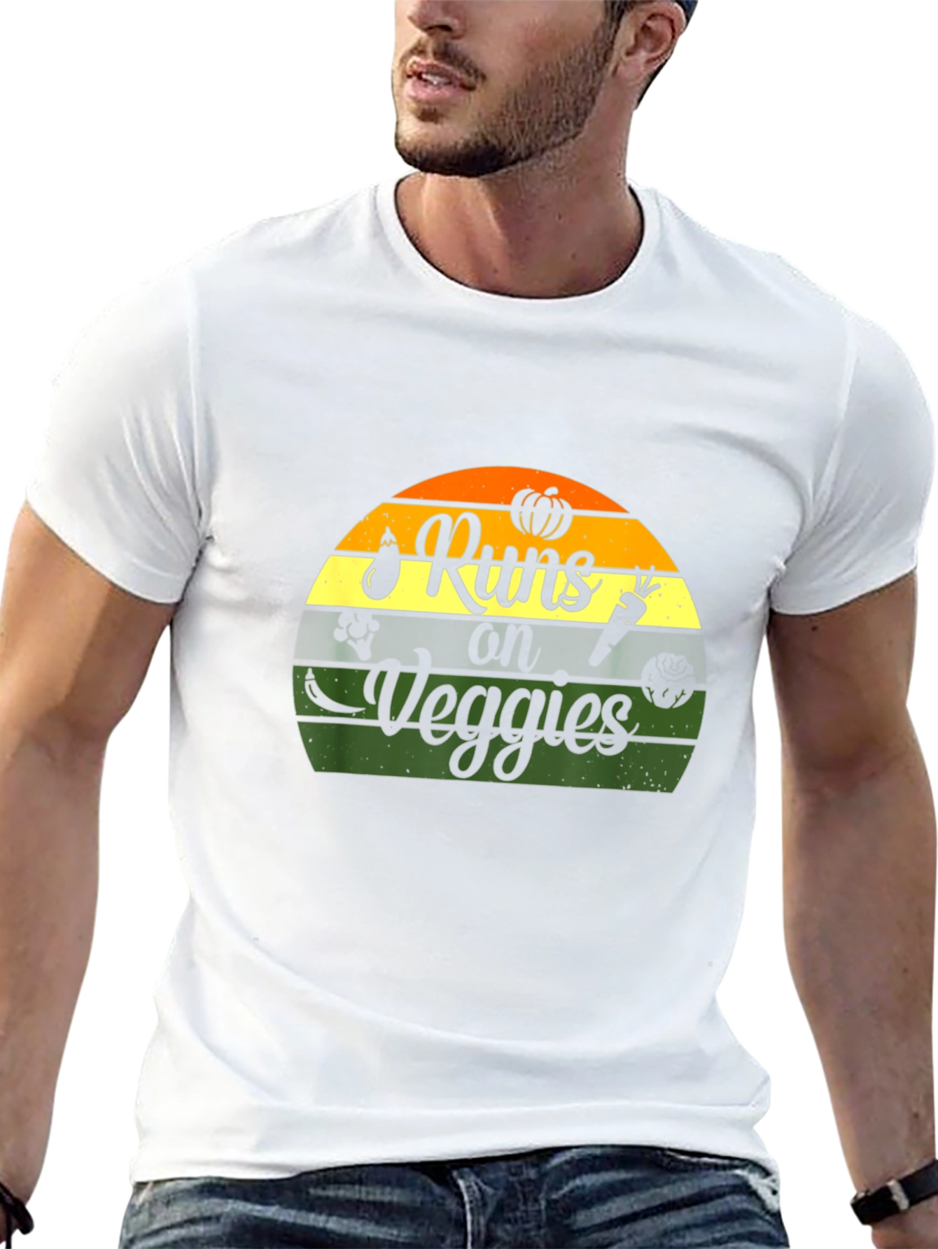 Runs on Veggies Graphic Tee - Vegan Shirt