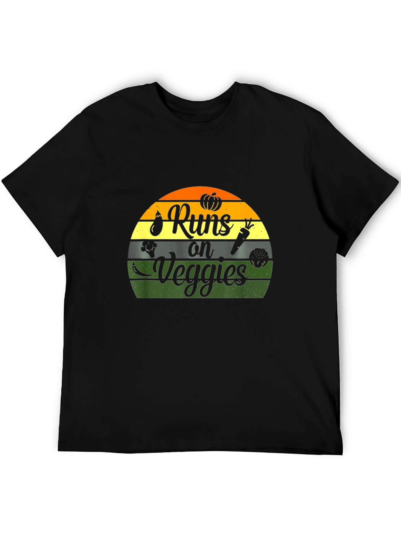 Runs on Veggies Graphic Tee - Vegan Shirt