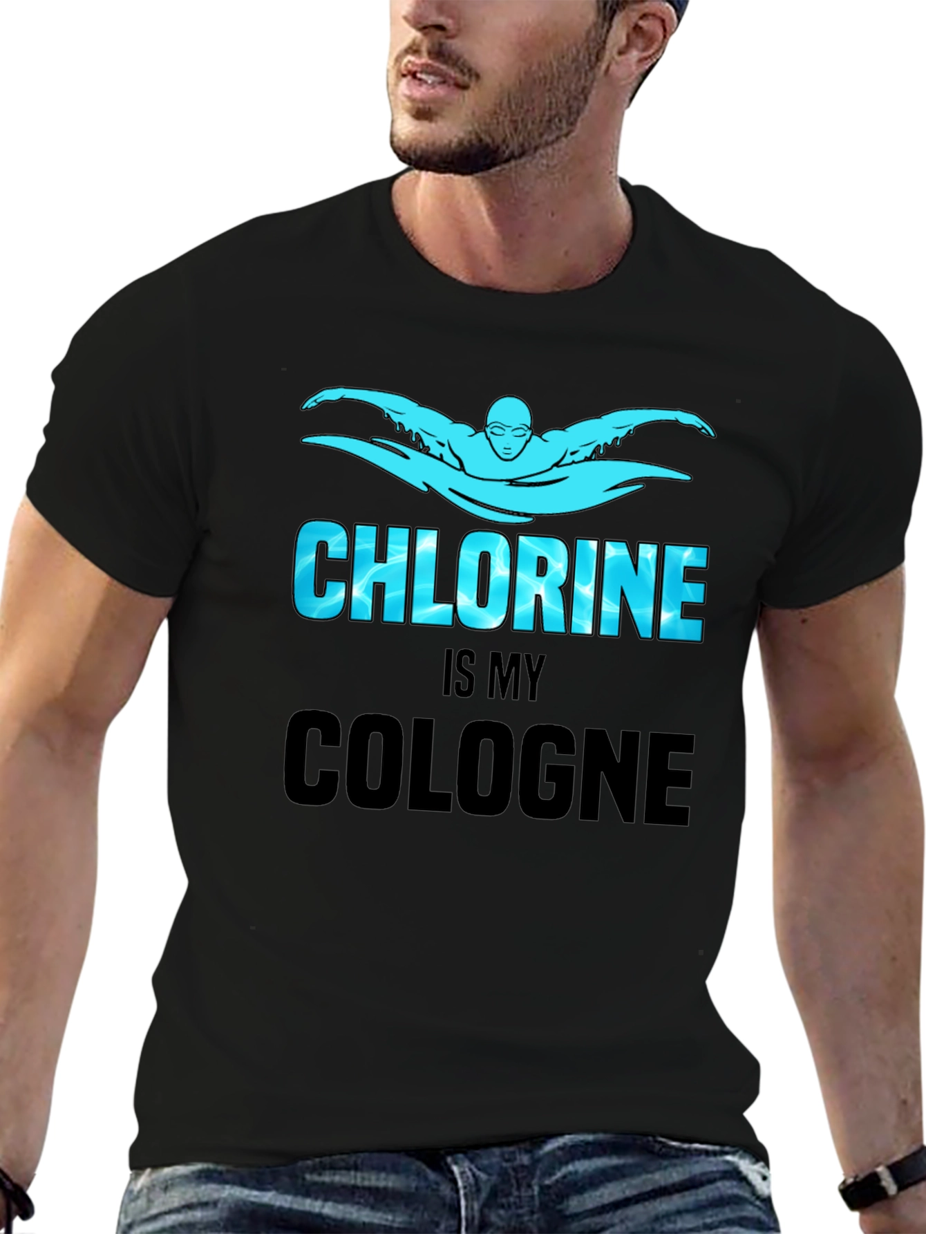 Chlorine Is My Cologne Swimmer T-Shirt