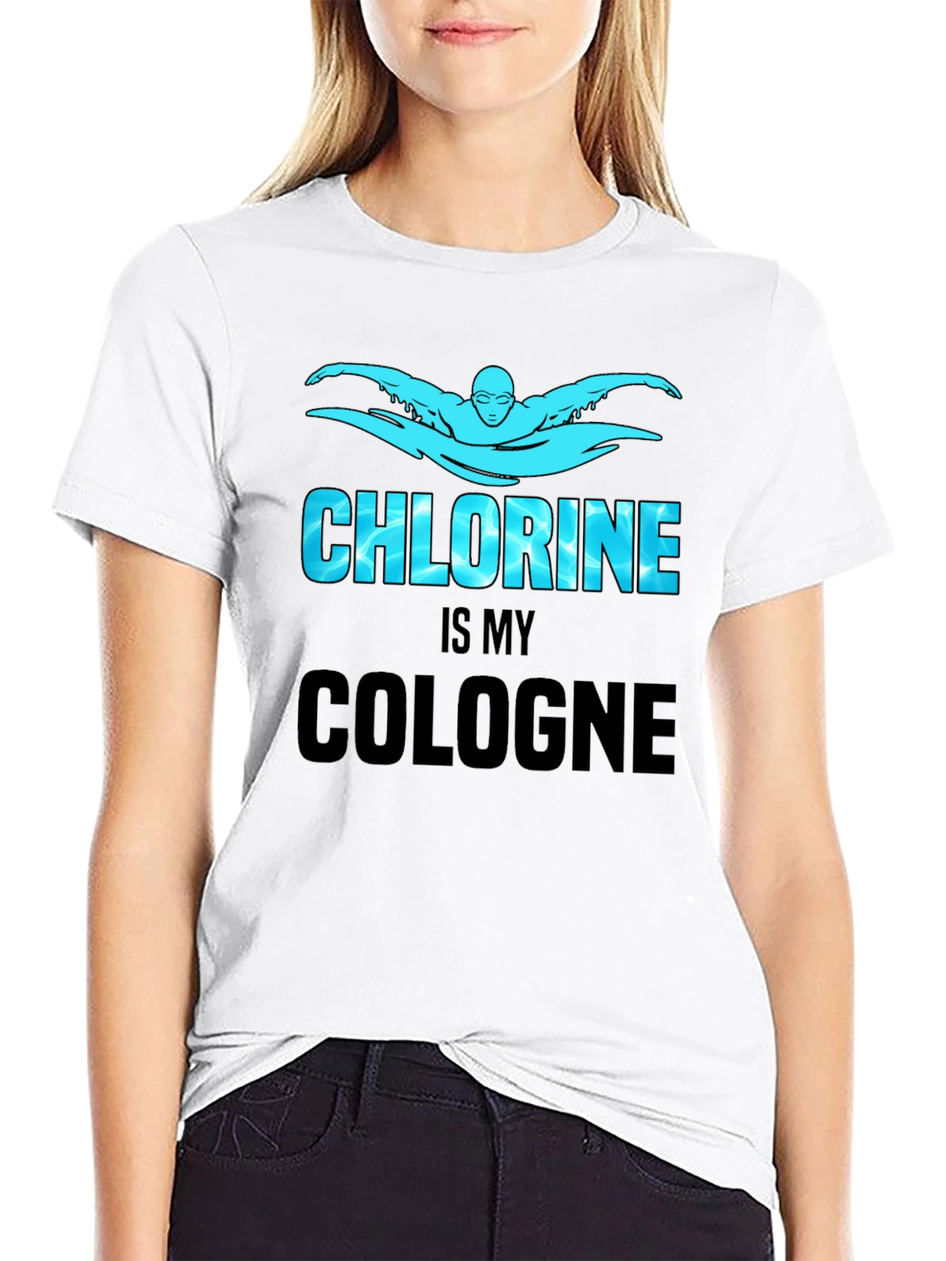 Chlorine Is My Cologne Swimmer T-Shirt