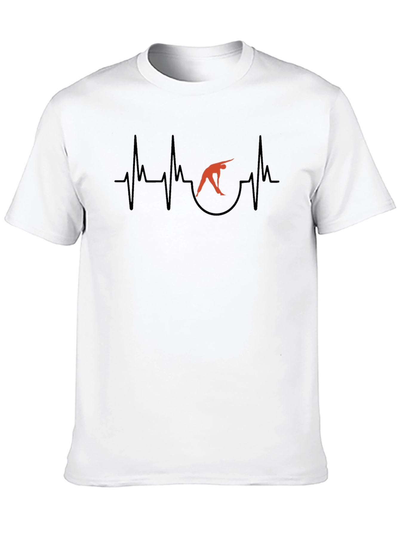 Yoga Heartbeat Black Graphic Tee