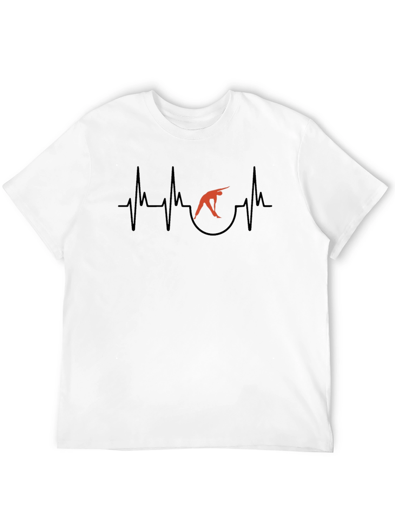 Yoga Heartbeat Black Graphic Tee