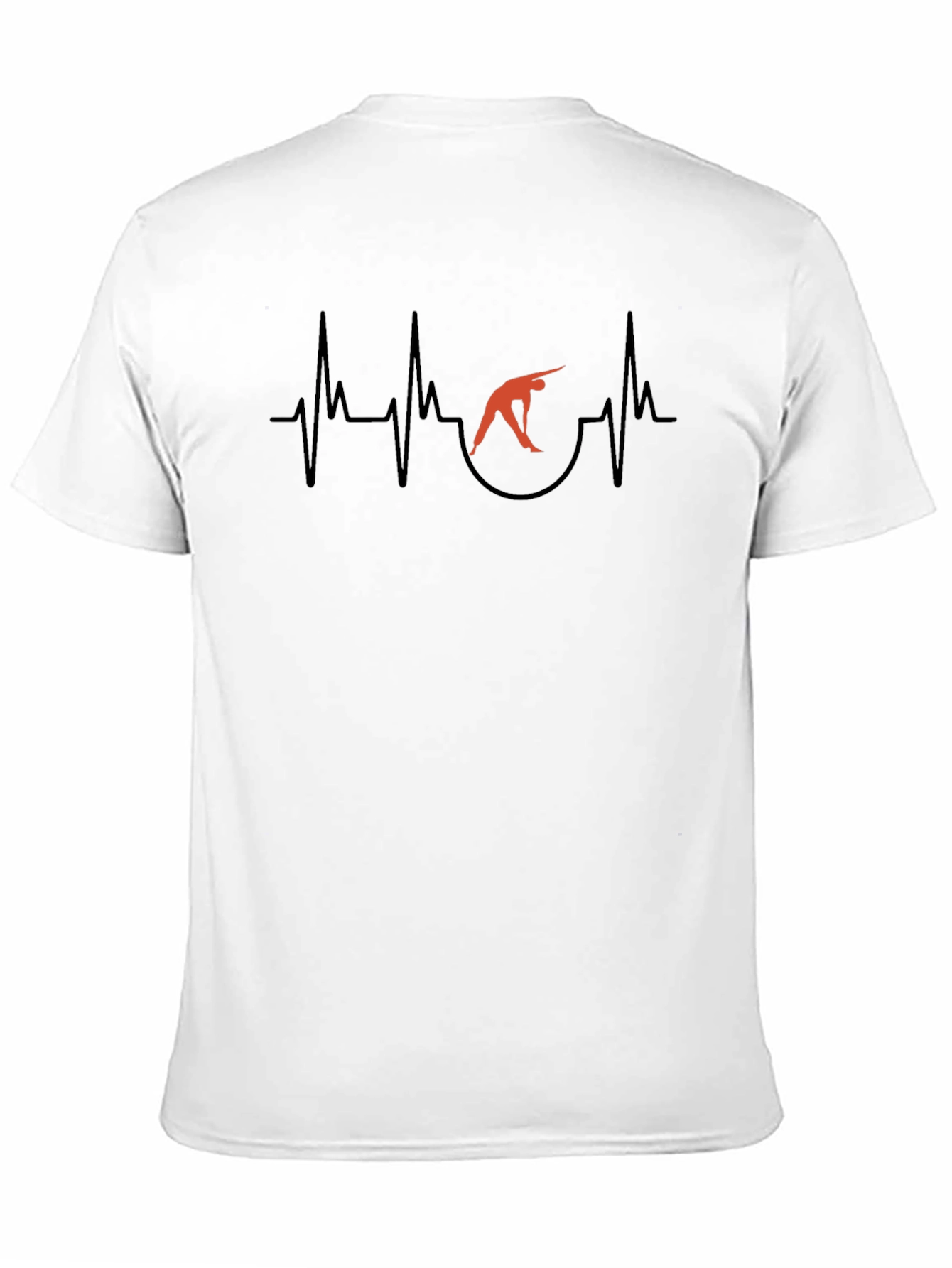 Yoga Heartbeat Black Graphic Tee