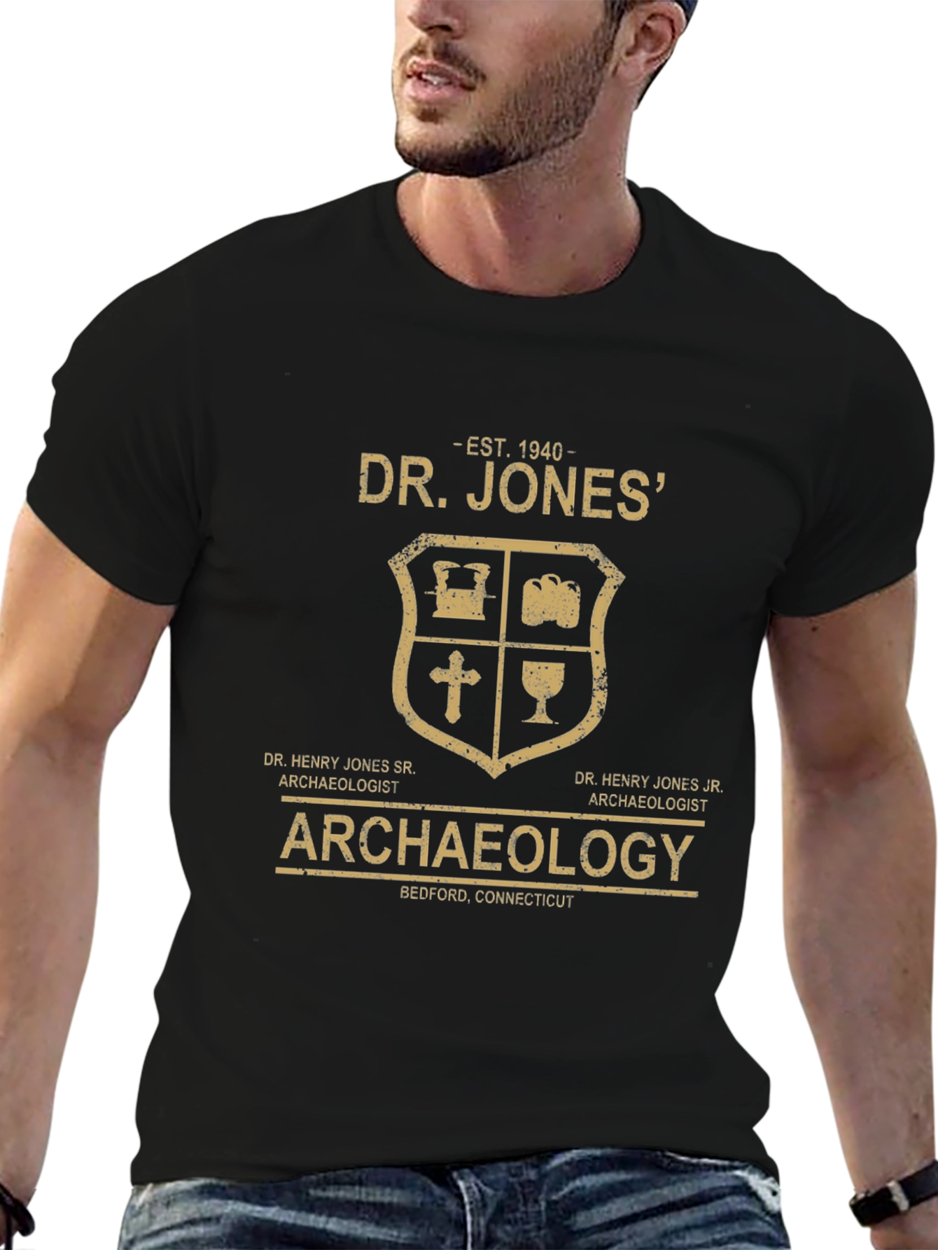 Dr. Jones Archaeology T-Shirt - Bedford Connecticut