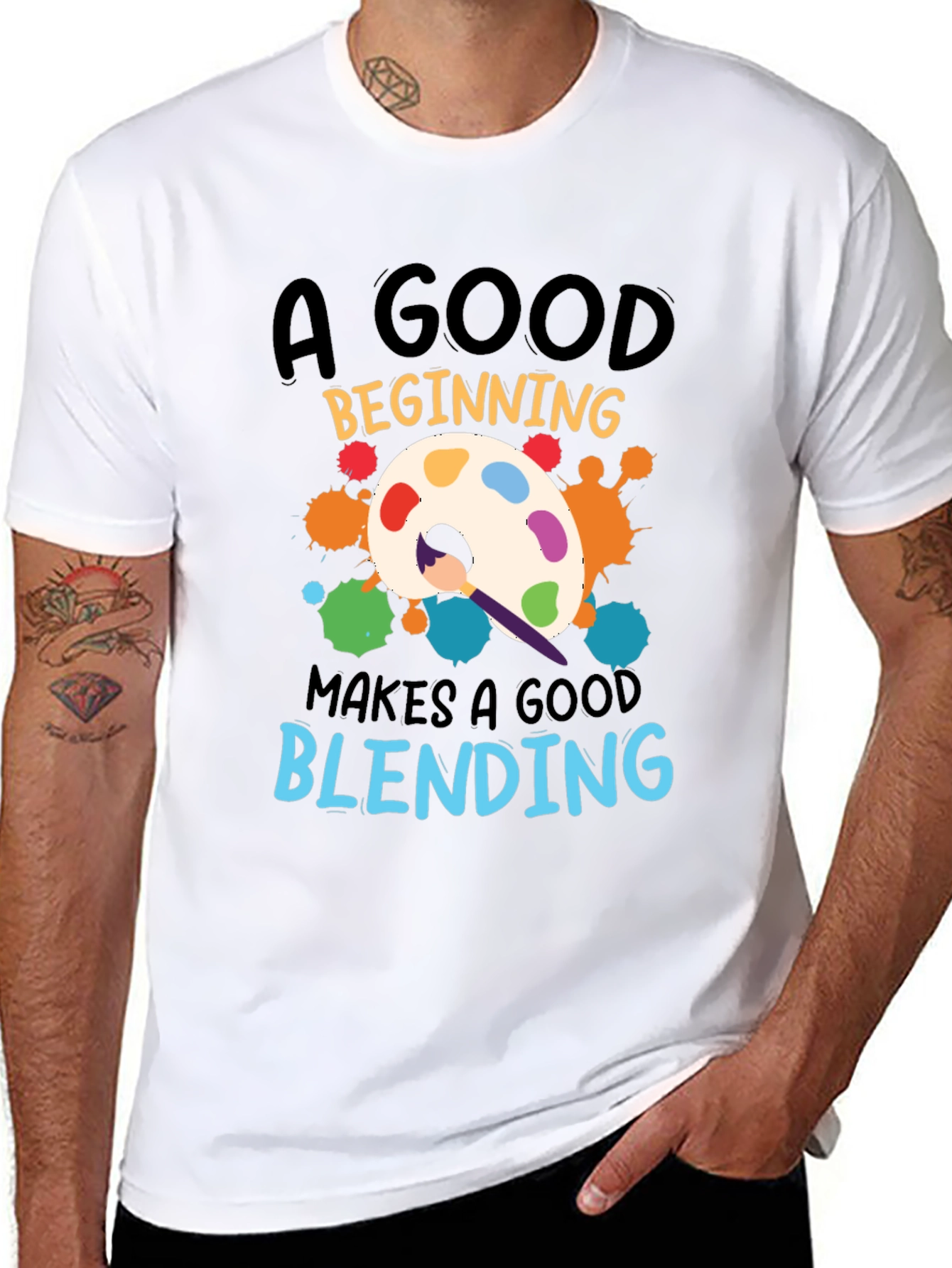 Painters Palette T-Shirt: Good Blending