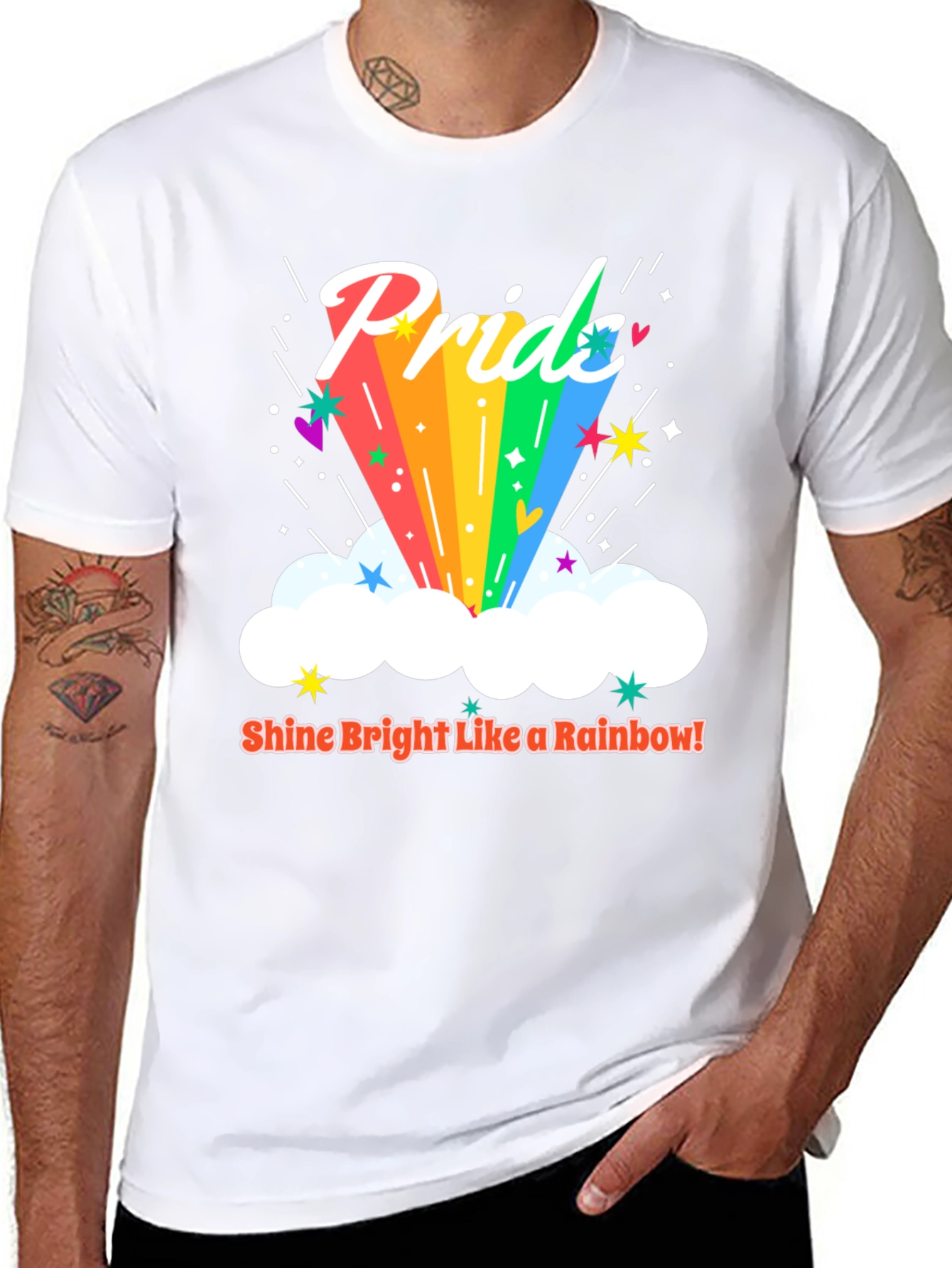 Pride Rainbow Graphic Tee