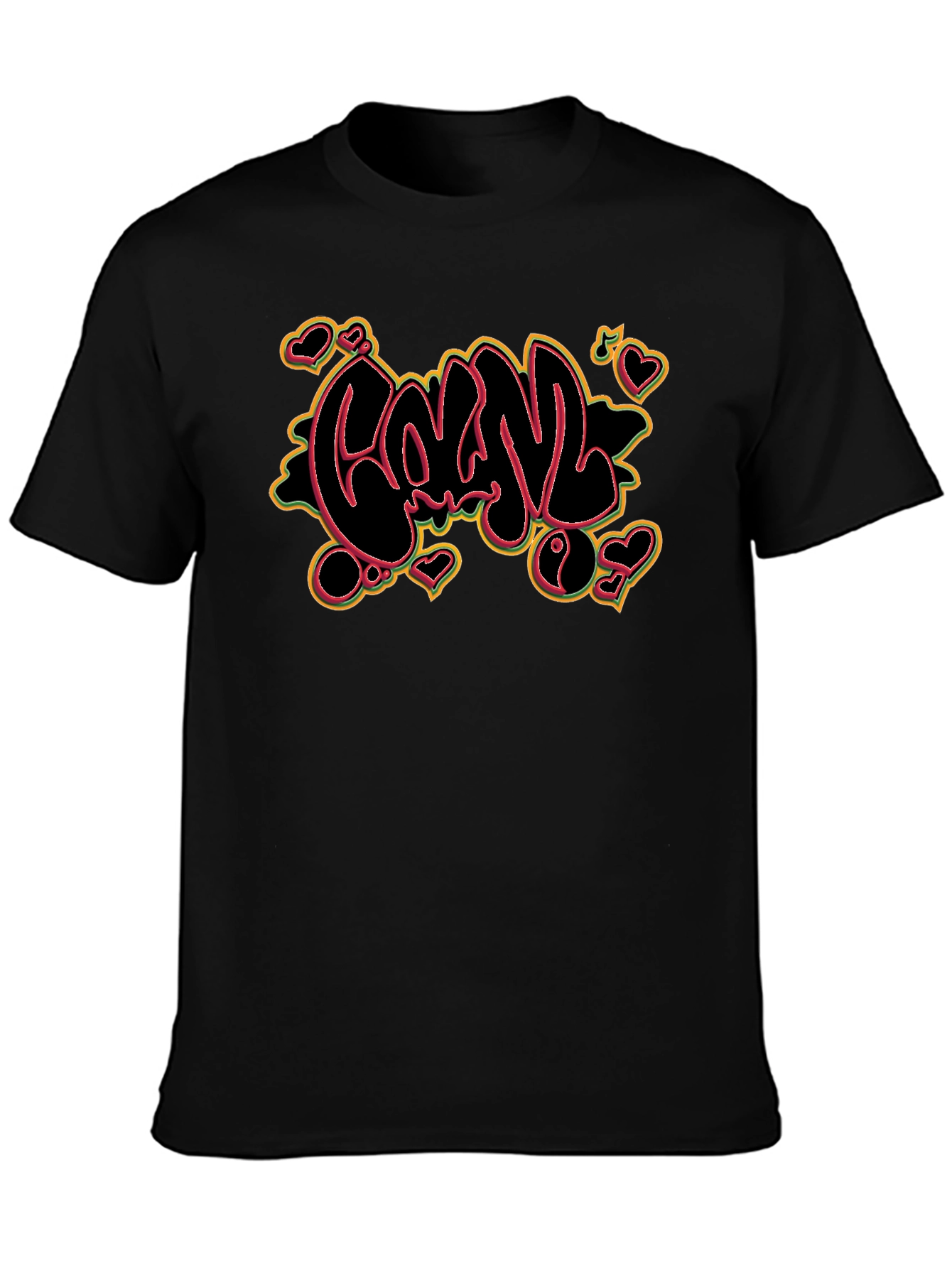 Cool Graphic T-Shirt - Black