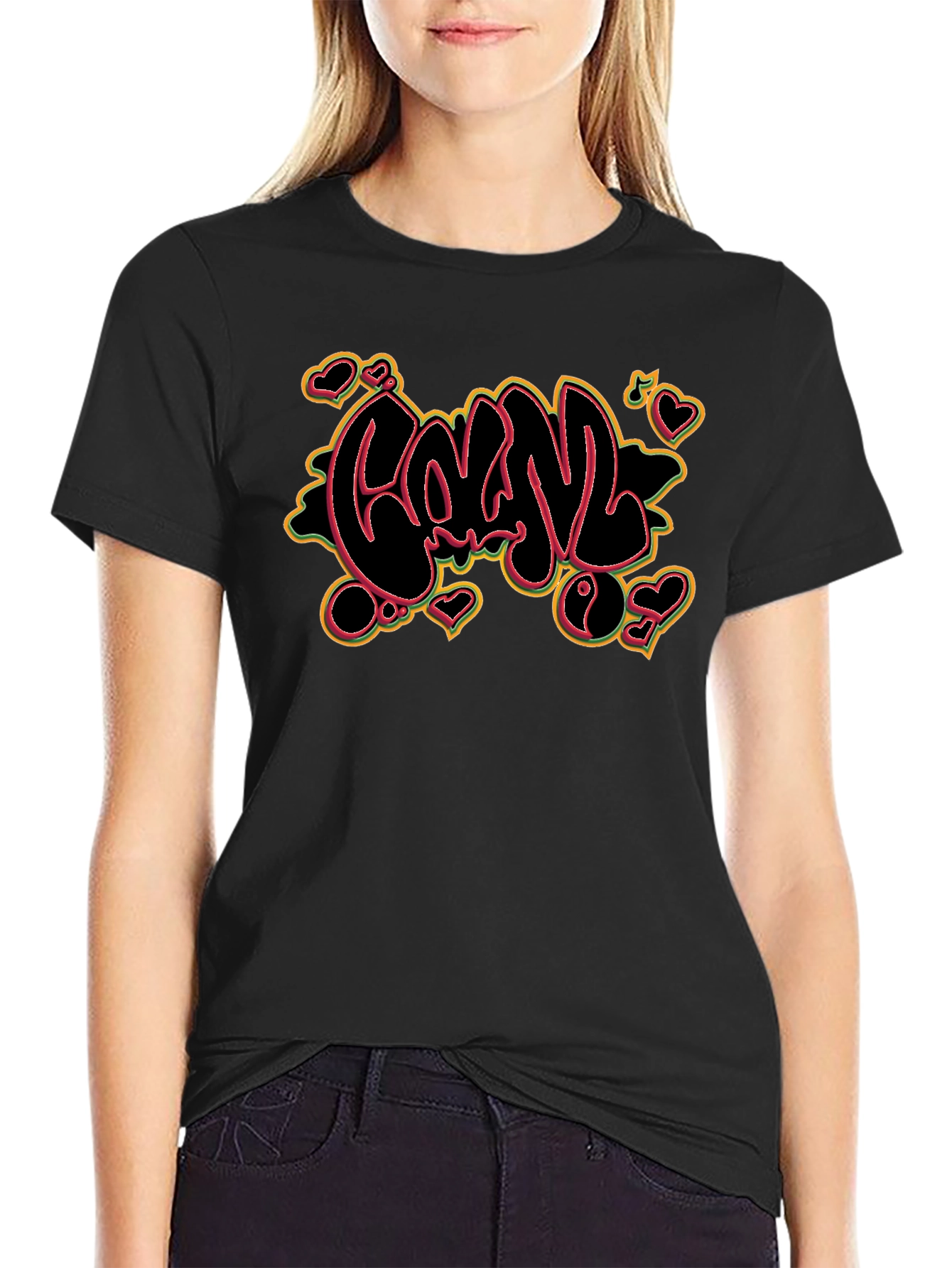 Cool Graphic T-Shirt - Black