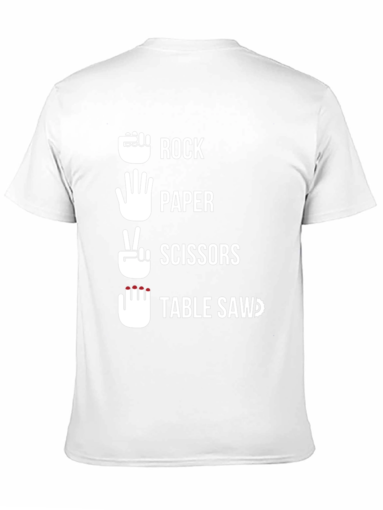 Rock Paper Scissors Table Saw T-Shirt