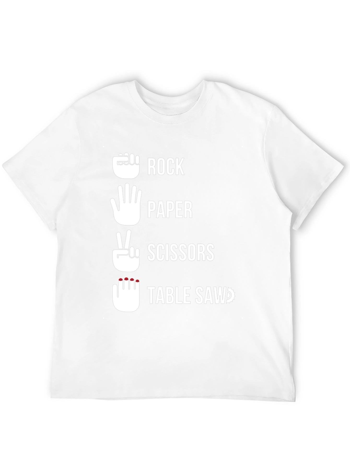 Rock Paper Scissors Table Saw T-Shirt