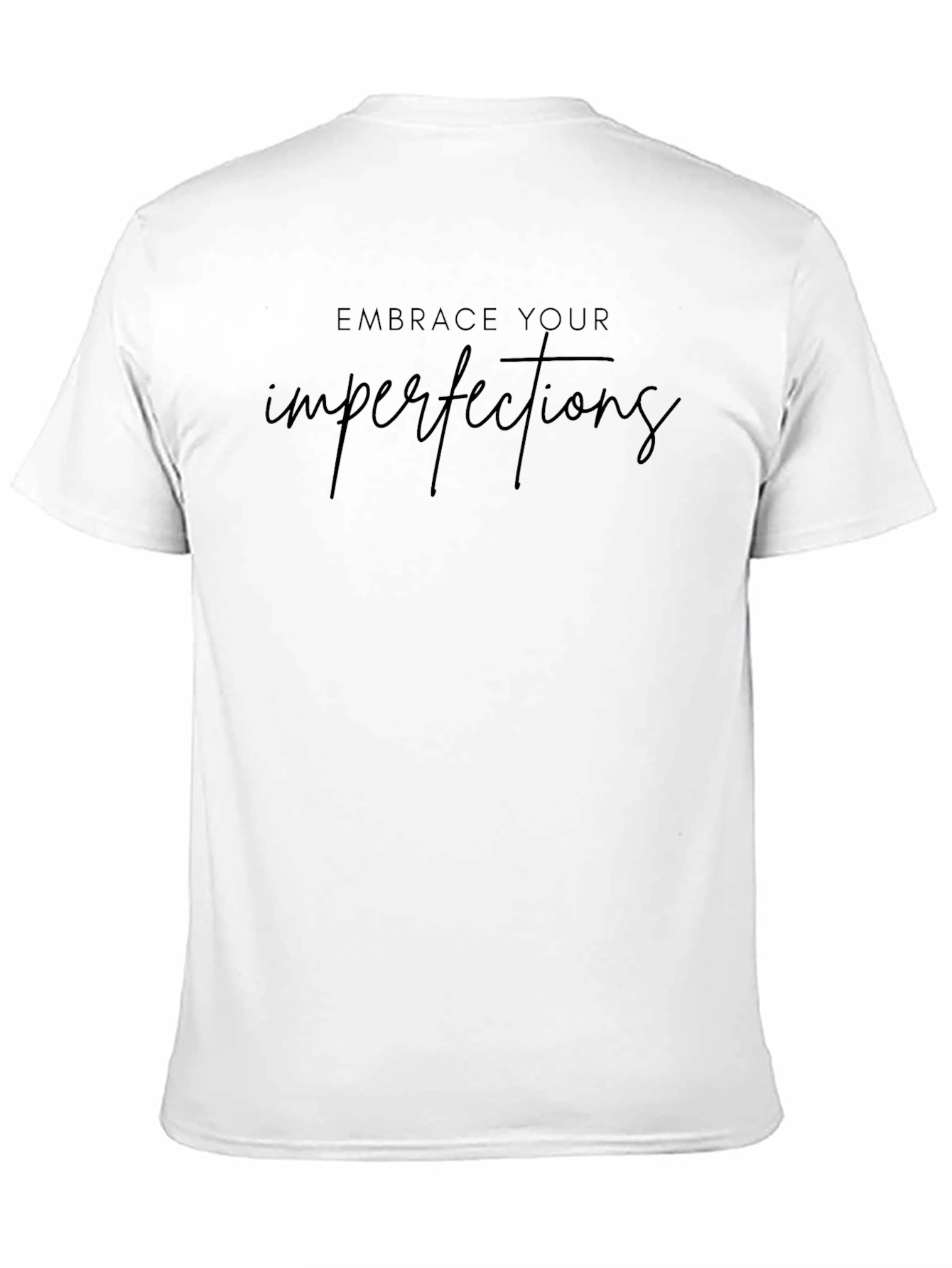 Embrace Your Imperfections Black Graphic Tee