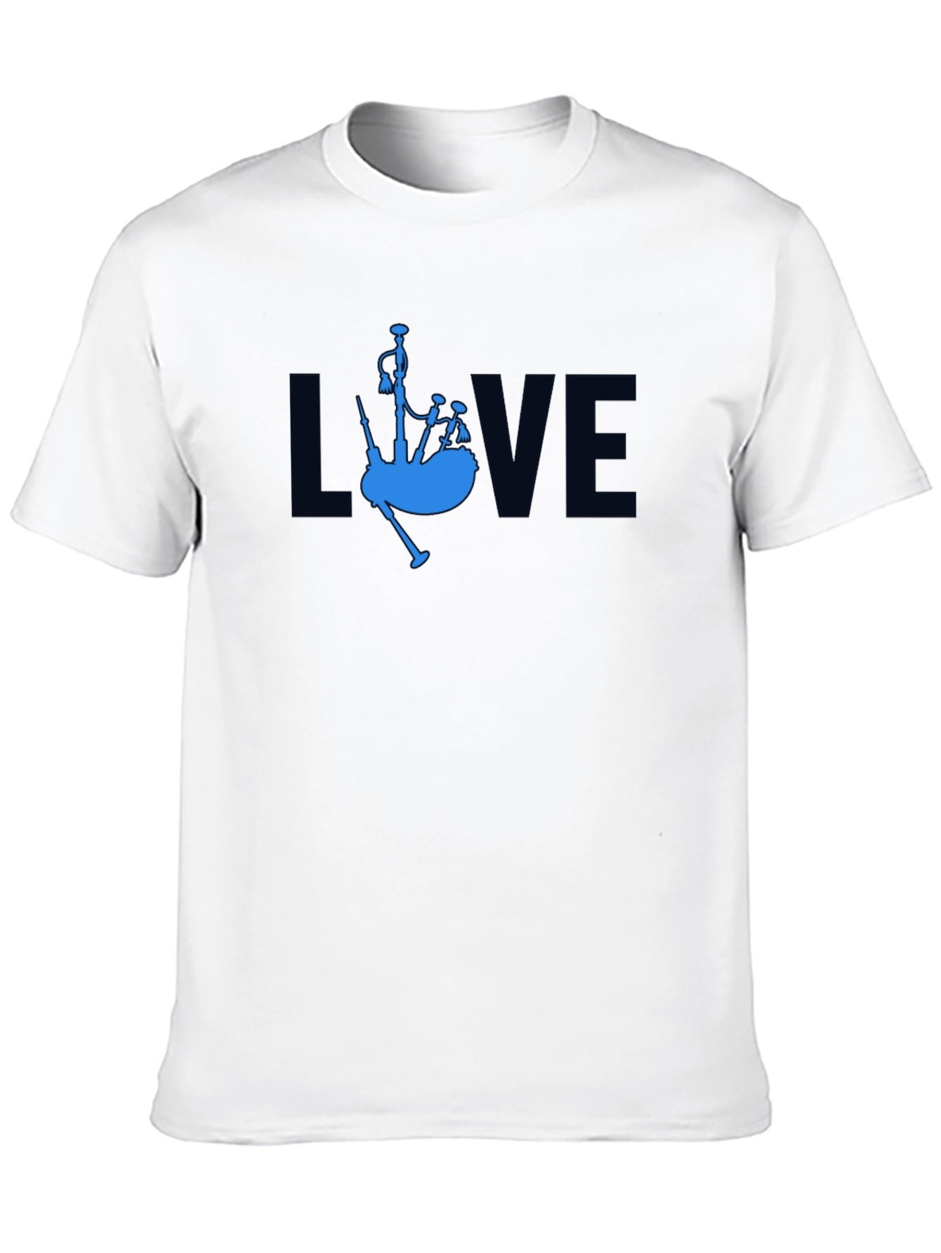Love Bagpipes Black T-Shirt