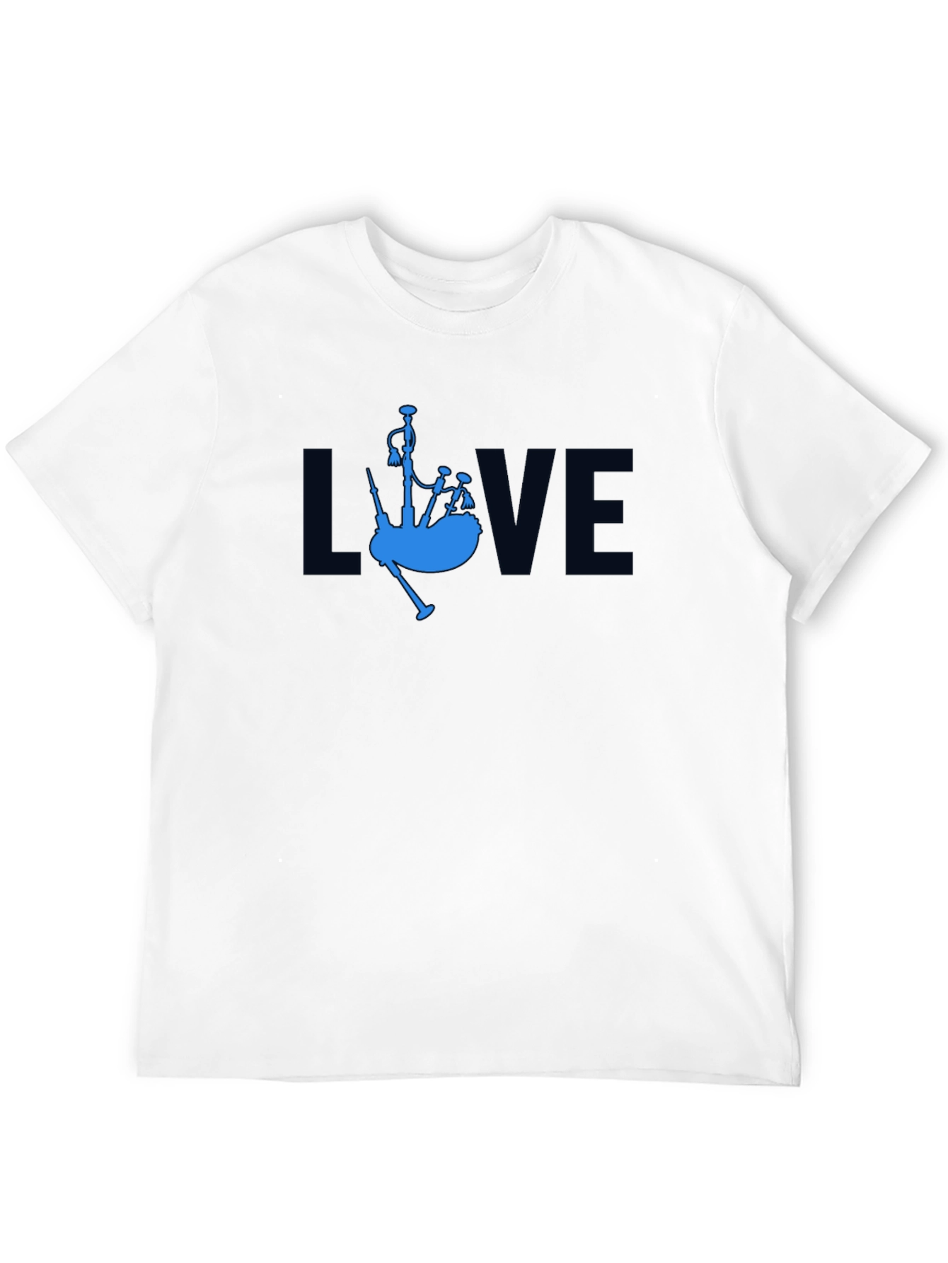 Love Bagpipes Black T-Shirt
