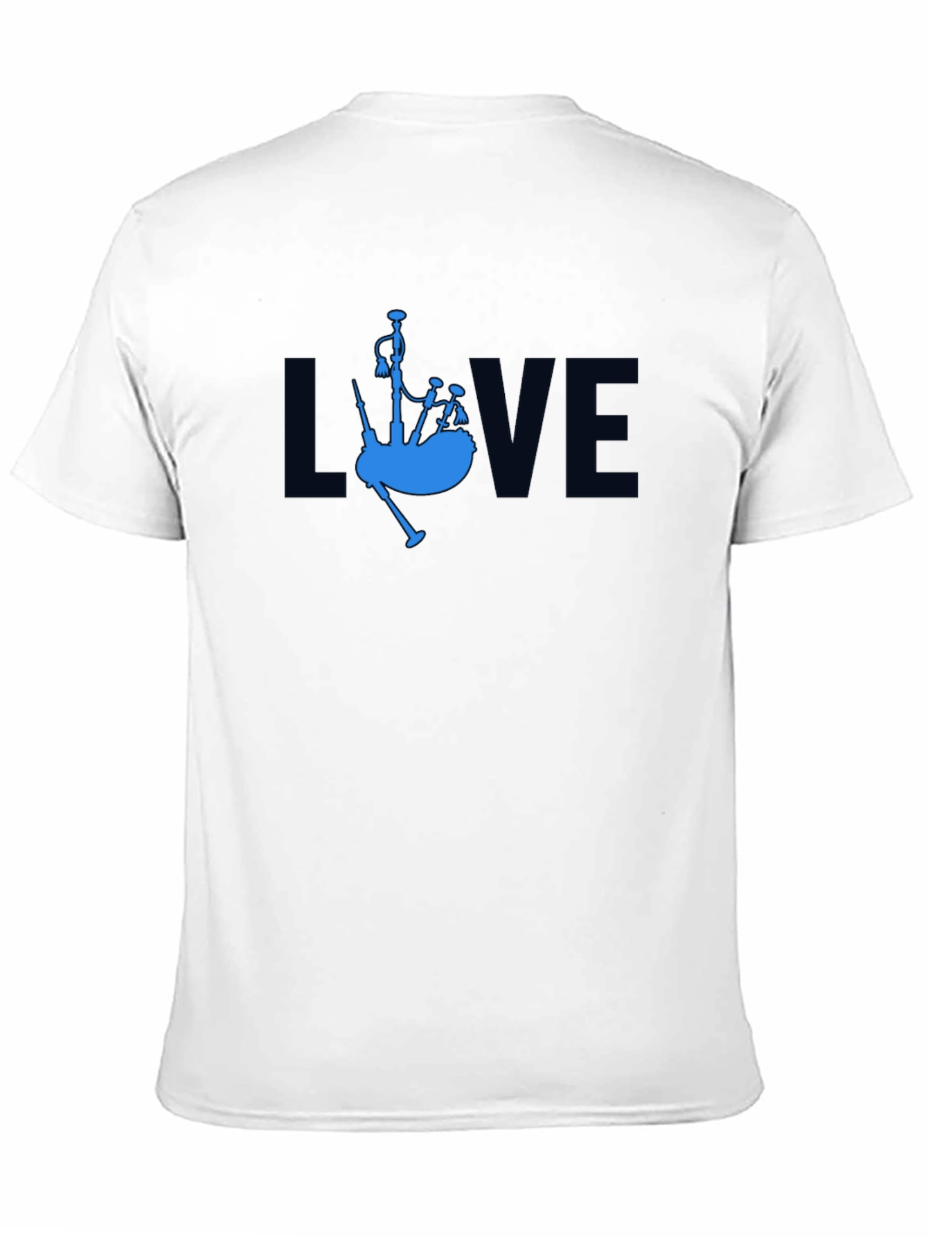 Love Bagpipes Black T-Shirt