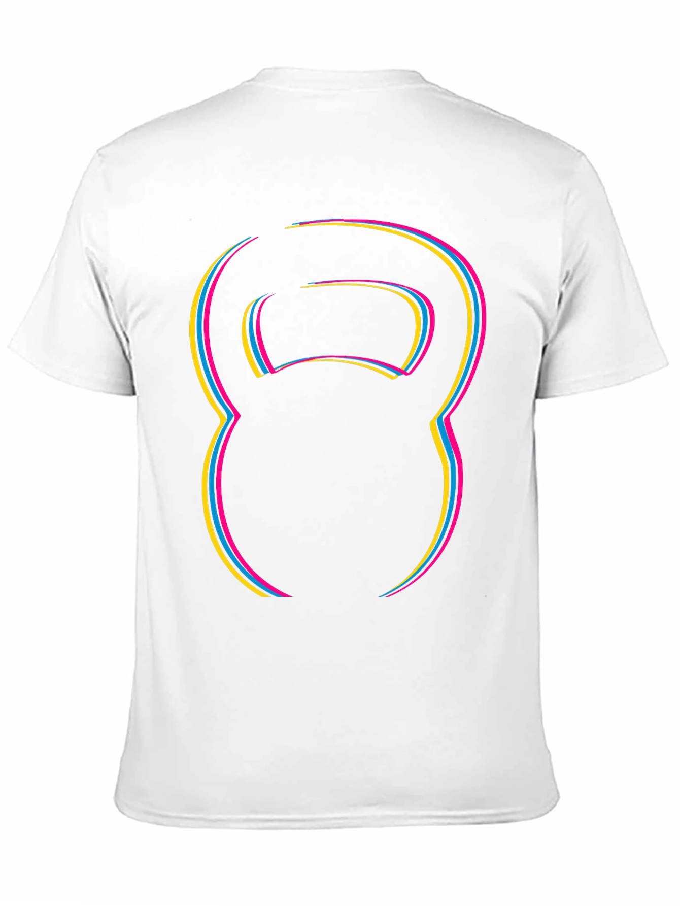 Kettlebell Outline Graphic T-Shirt - Black