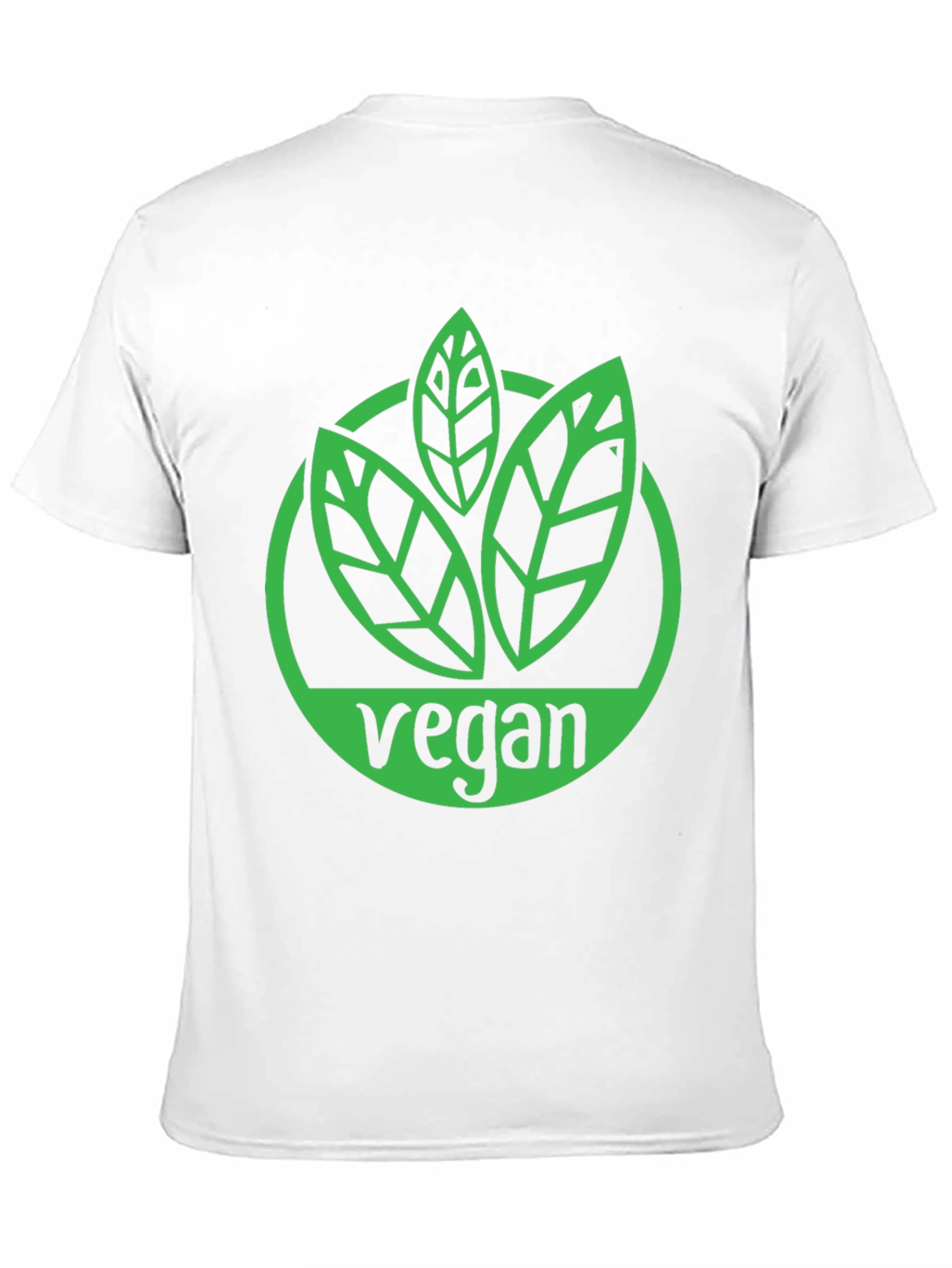 Vegan Graphic Tee - Leaf Logo Black Shirt
