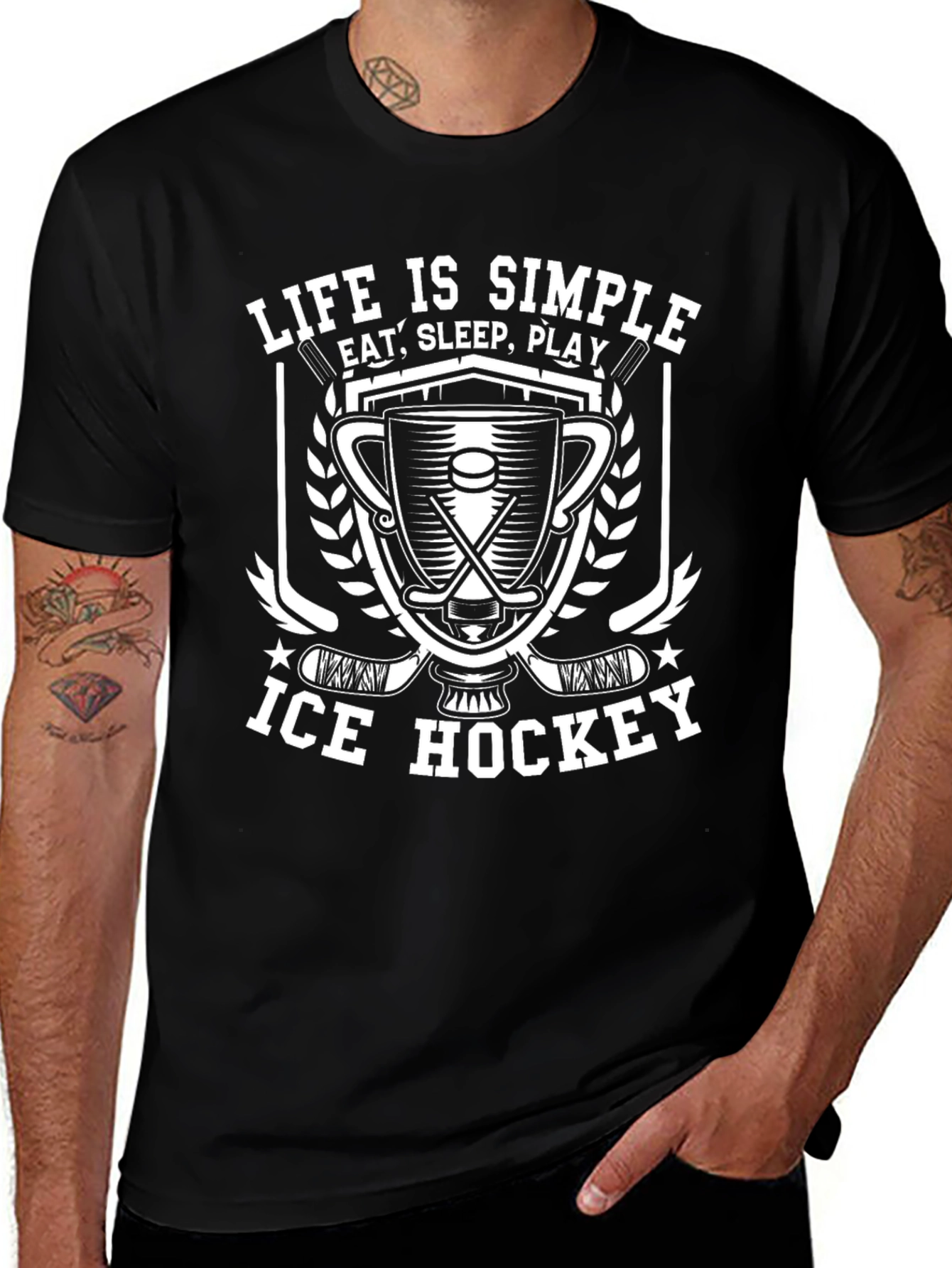 Life is Simple Ice Hockey T-Shirt