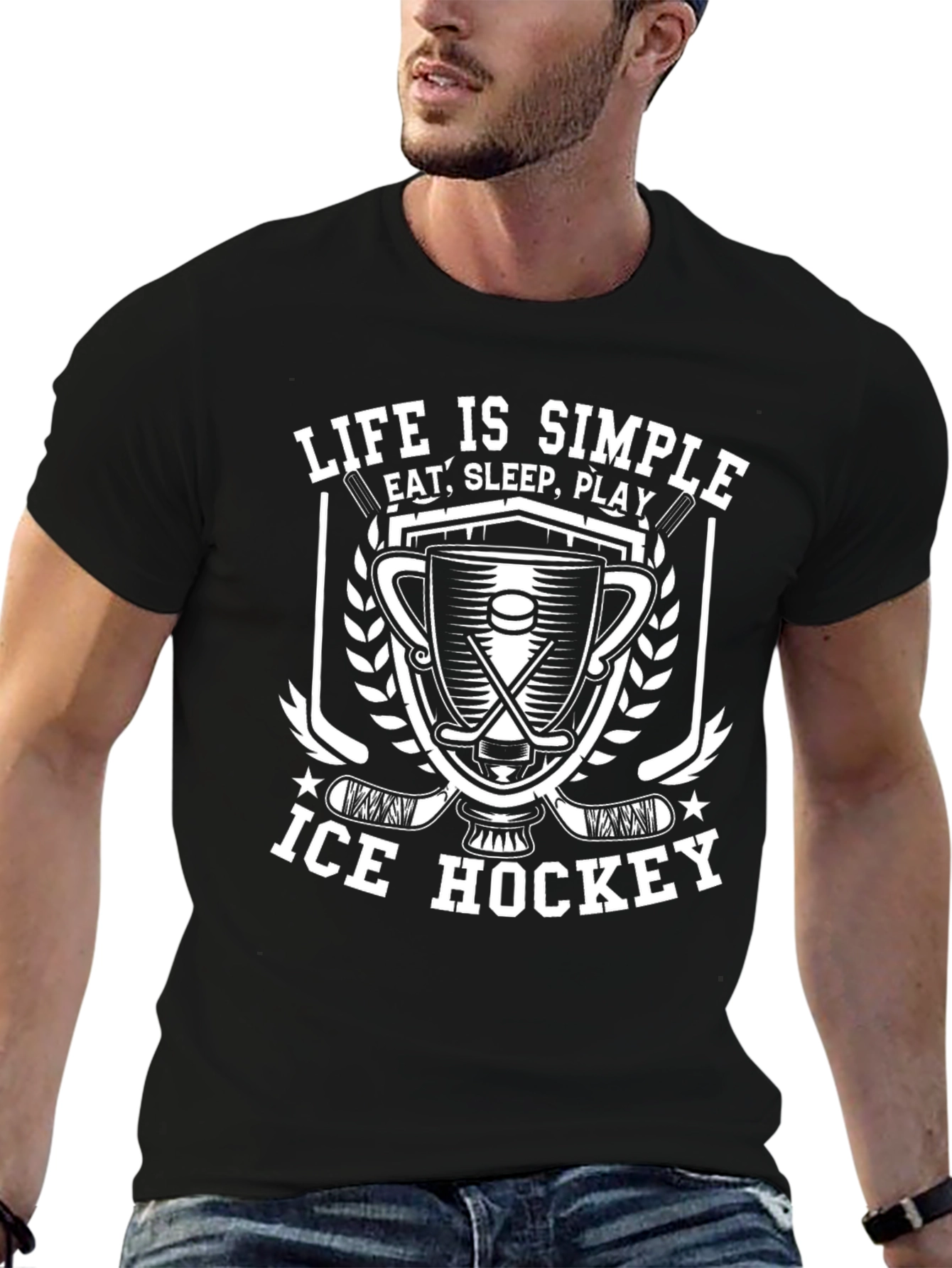 Life is Simple Ice Hockey T-Shirt