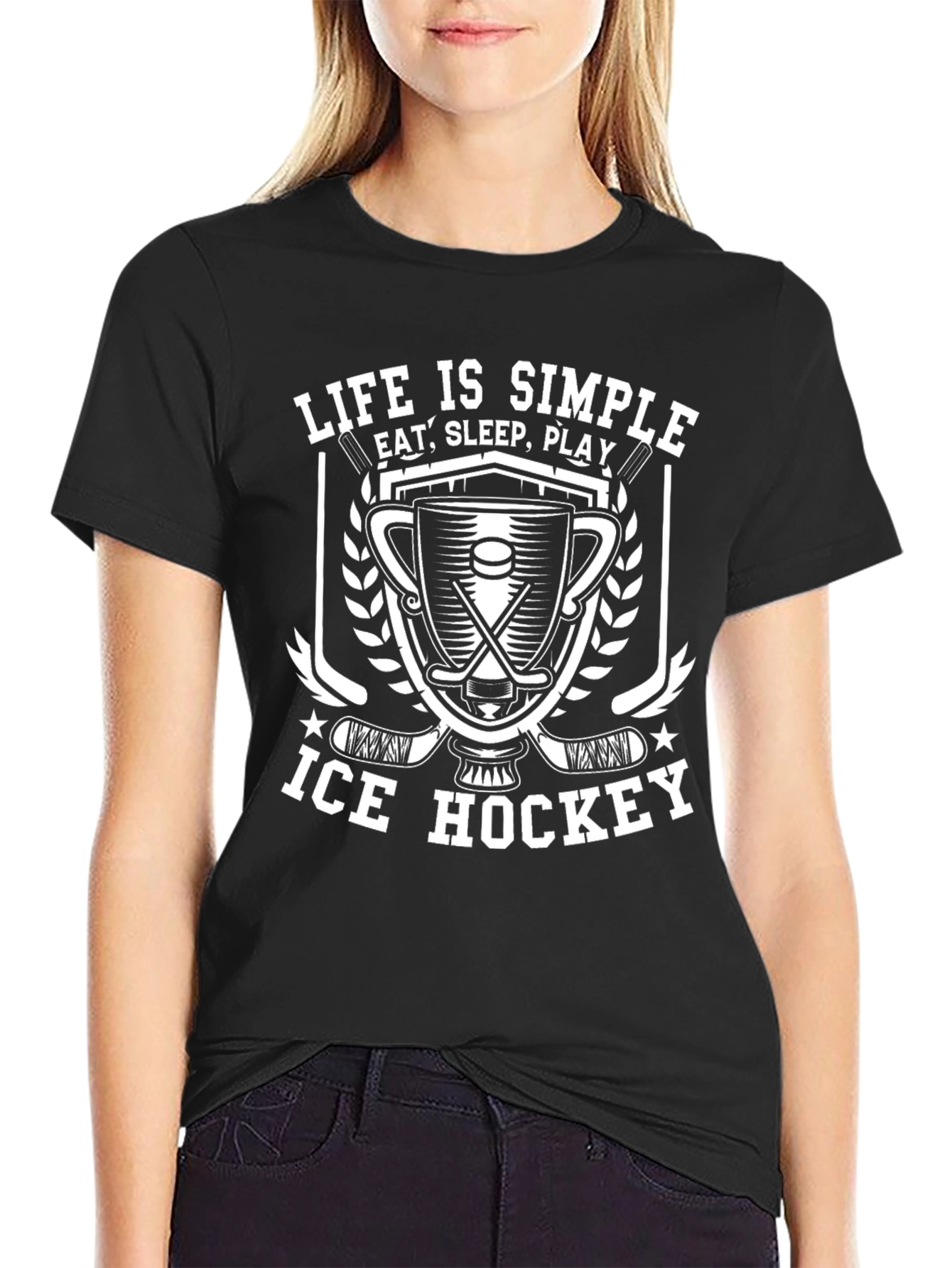 Life is Simple Ice Hockey T-Shirt