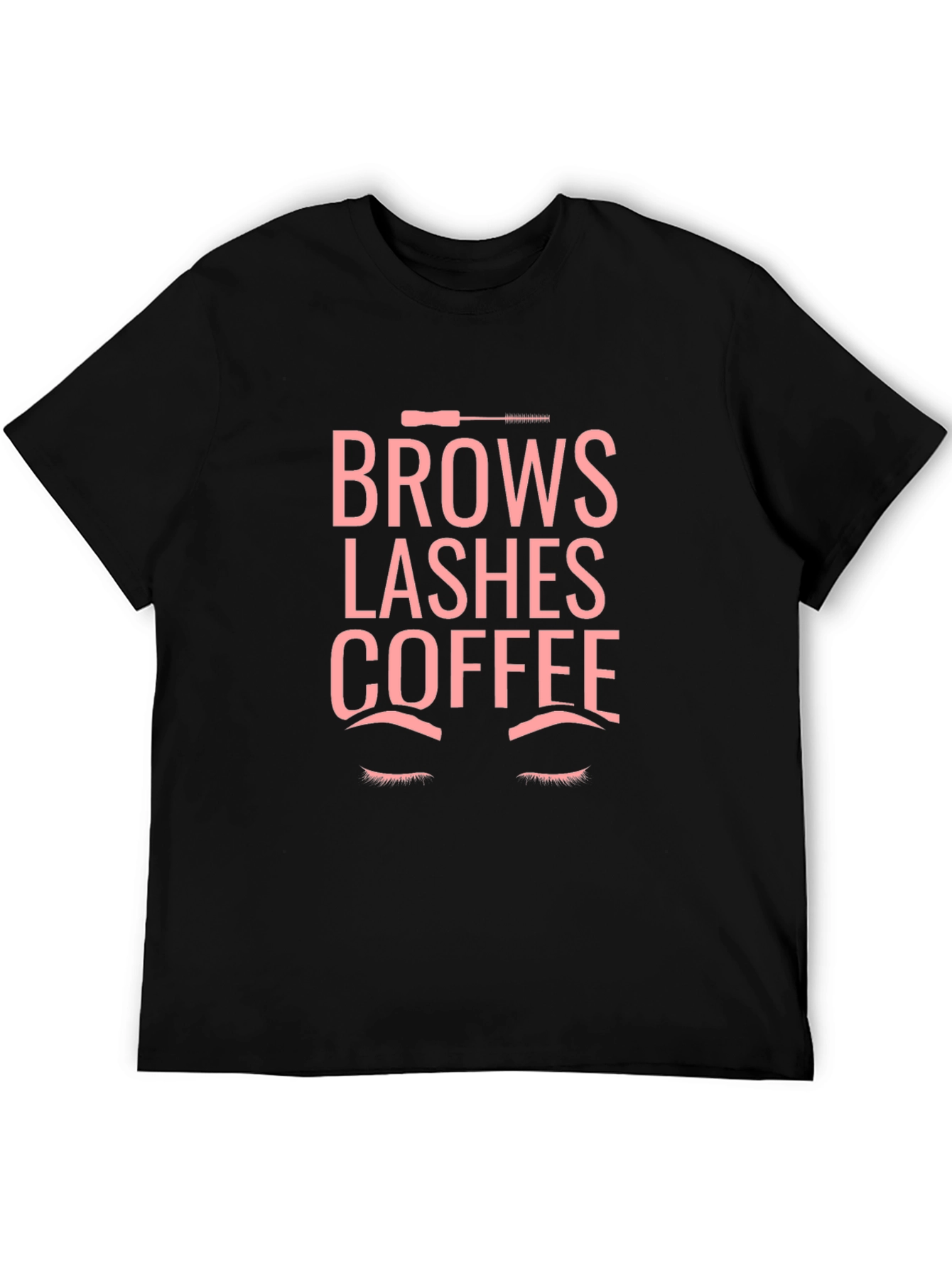 Brows Lashes Coffee Graphic Tee