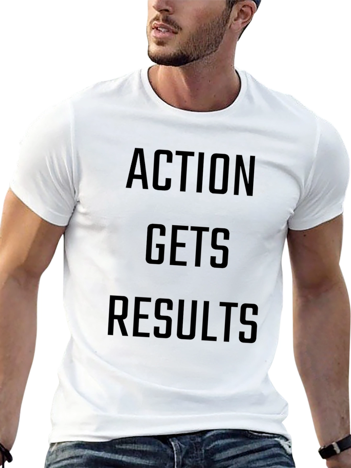 Action Gets Results Black T-Shirt