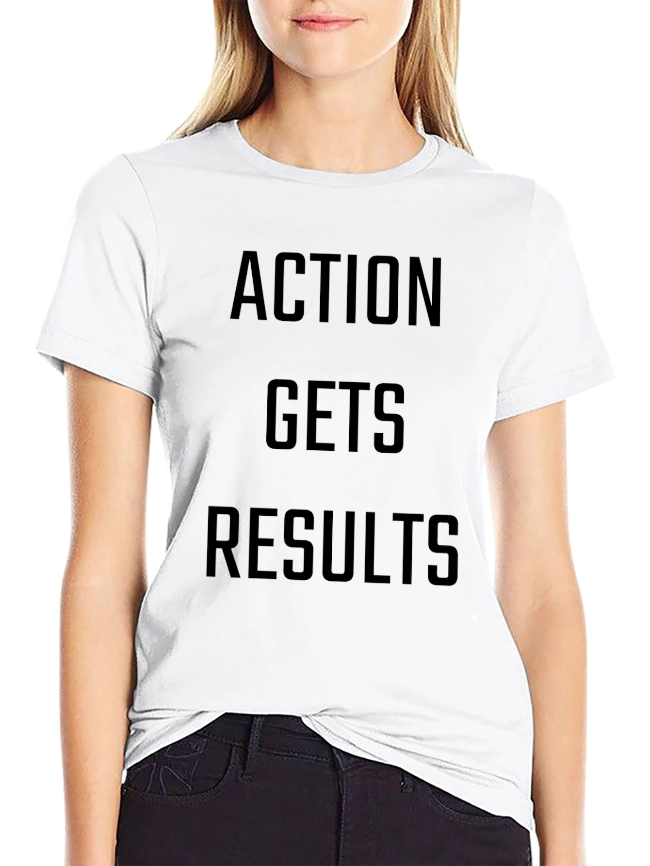 Action Gets Results Black T-Shirt
