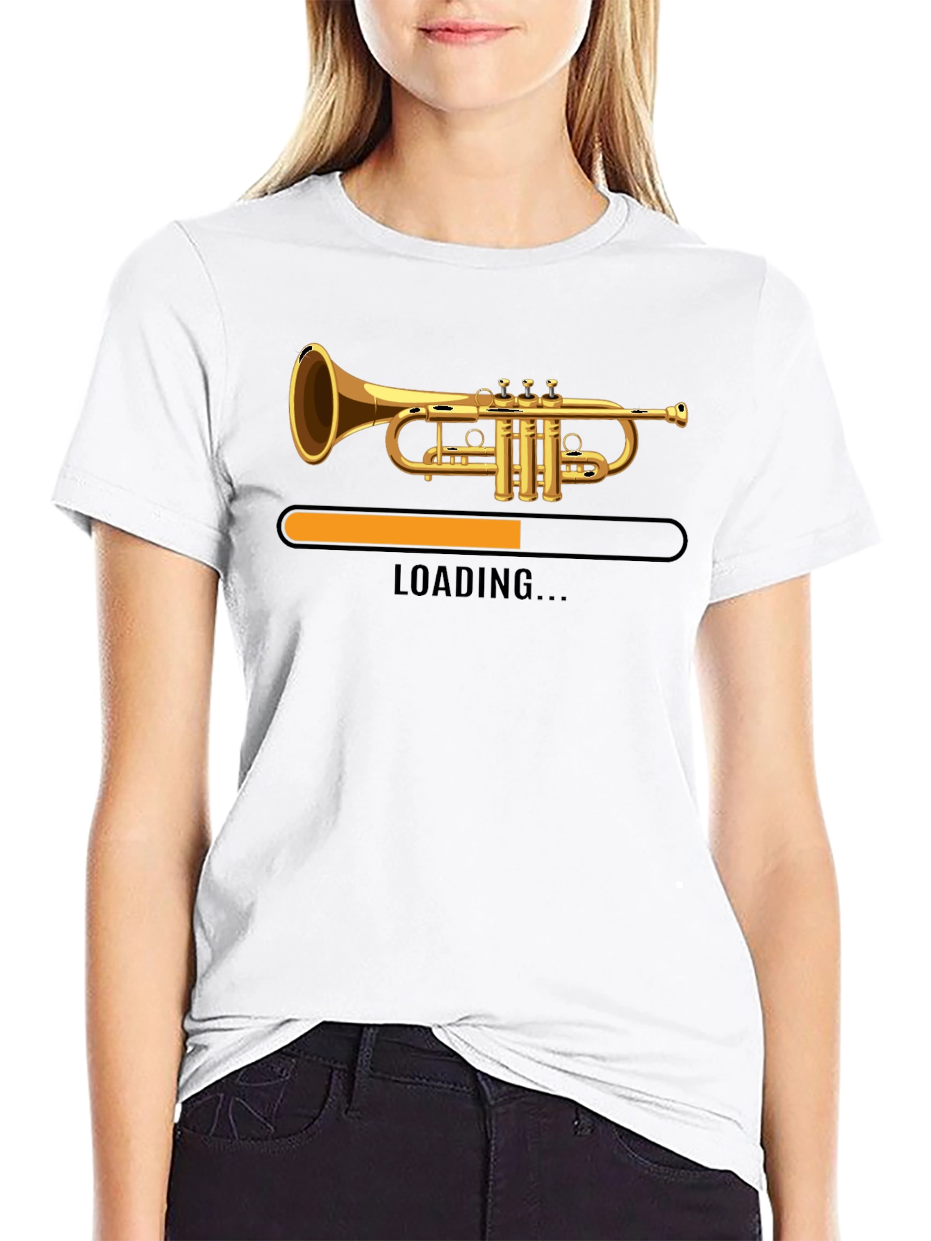 Trumpet Loading Black T-Shirt