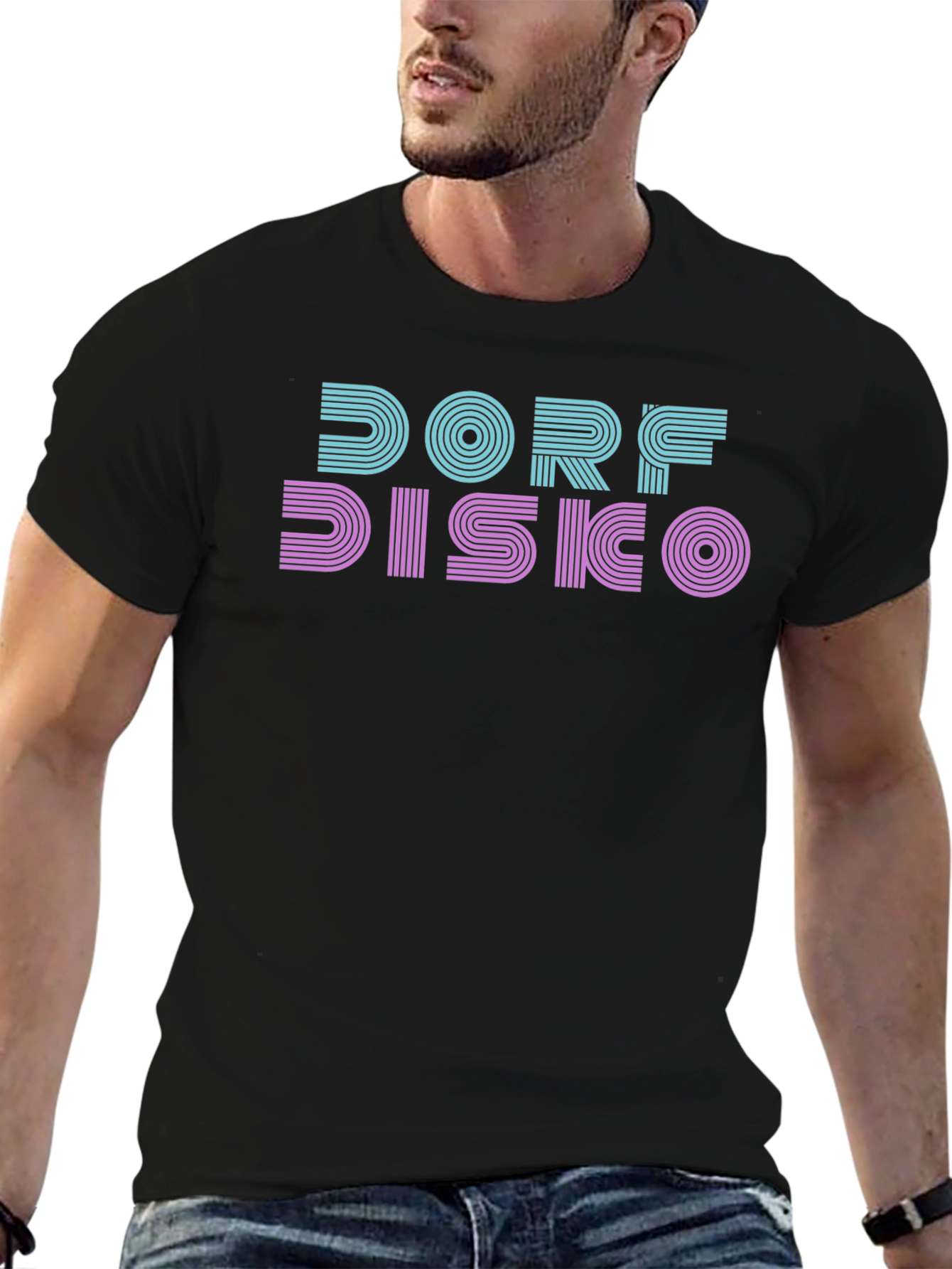 Dorf Disco Graphic Tee - Retro Style