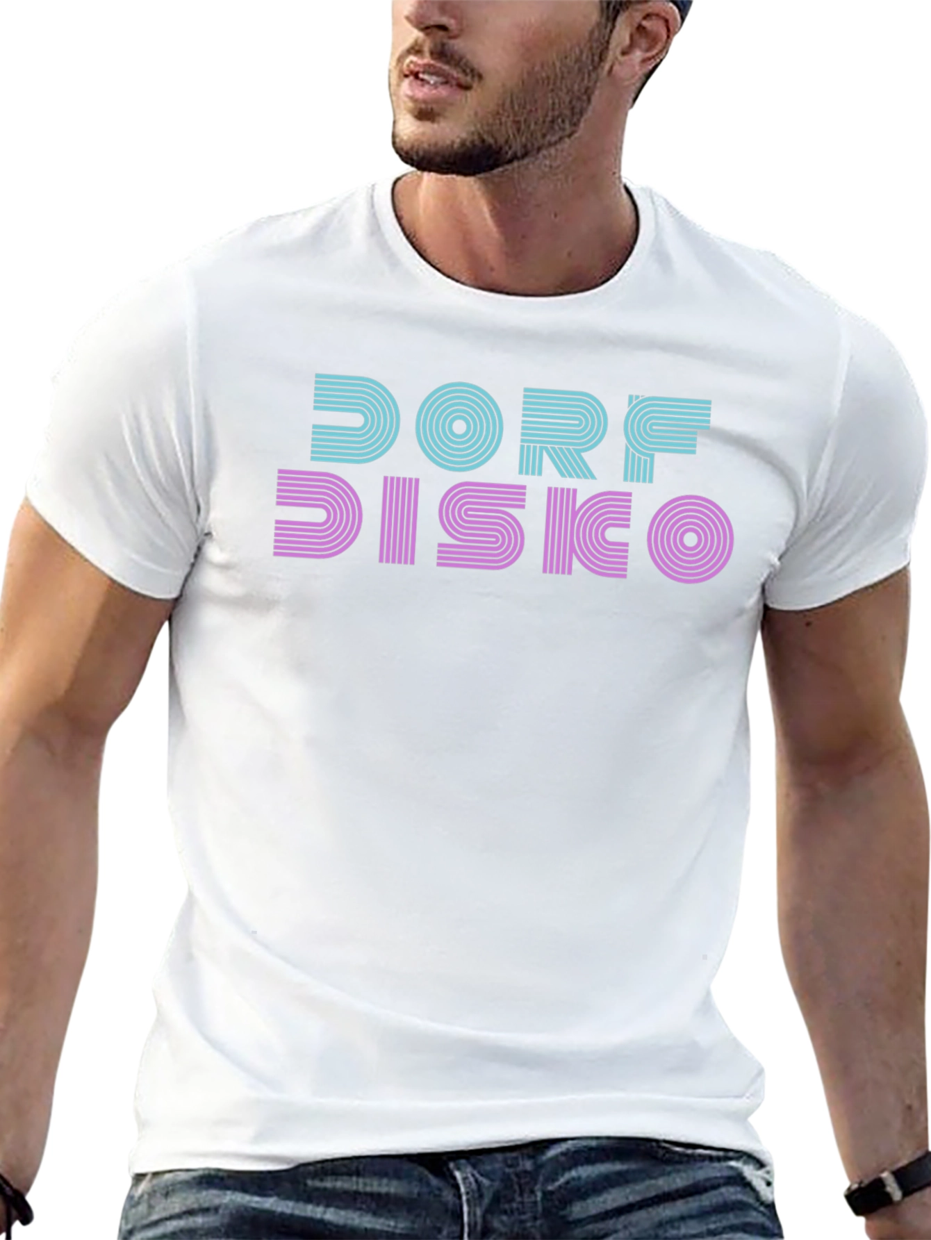 Dorf Disco Graphic Tee - Retro Style
